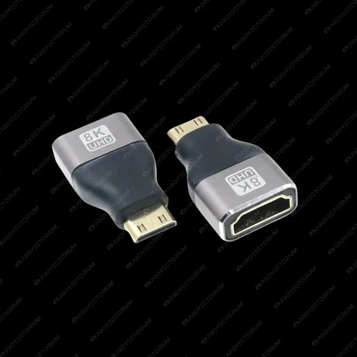 Adaptador_Mini_HDMI.02 - ⚡️ Adaptador Mini HDMI para Proyector - HDMI 2.1, 8K/60Hz y 4K/120Hz