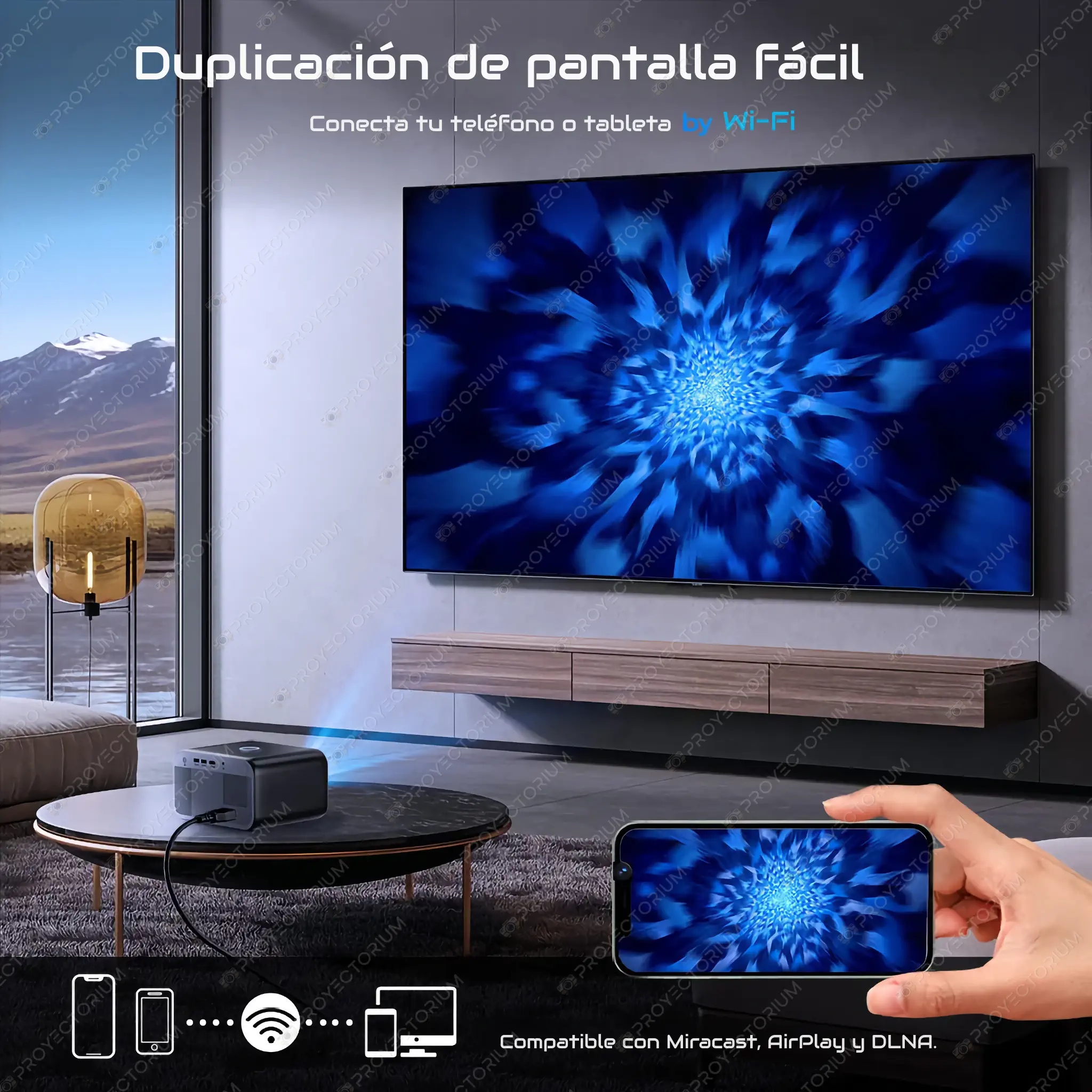 CY900.09 - 📽️ Proyector CY900 4K - 200 ANSI lúmenes, Android y enfoque electrónico