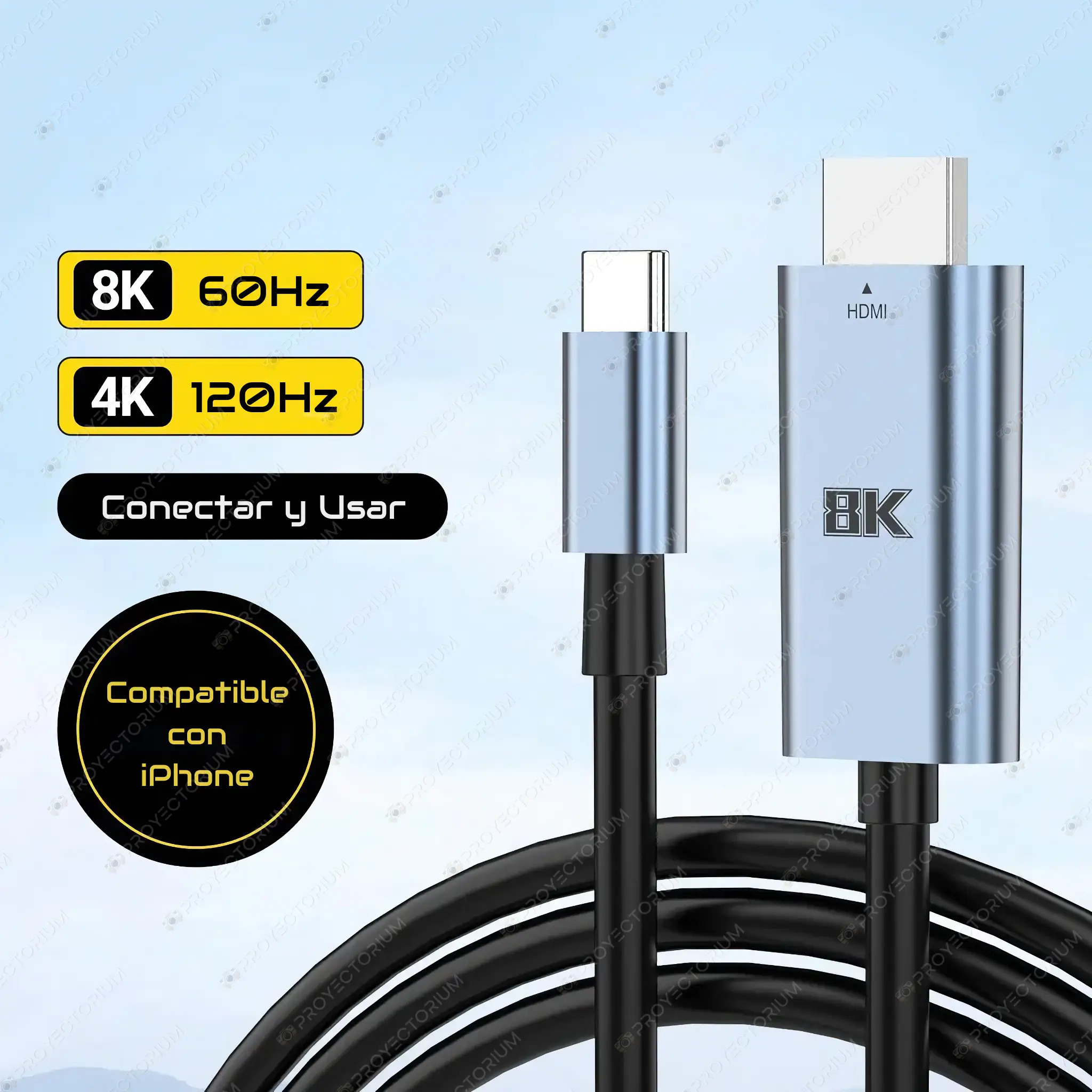 Cable HDMI a USB-C para Proyector Cable_HDMI_a_USB-C_para_Proyector.02 - 🔌 Cable HDMI a USB-C para Proyector - 8K UHD, Compatibilidad Total