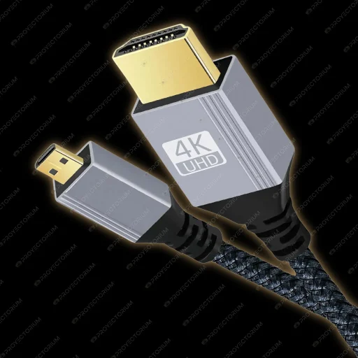 Cable_Micro_HDMI_para_Proyector.01 - 🔌 Cable Micro HDMI para Proyector - 4K, Resistente y Duradero