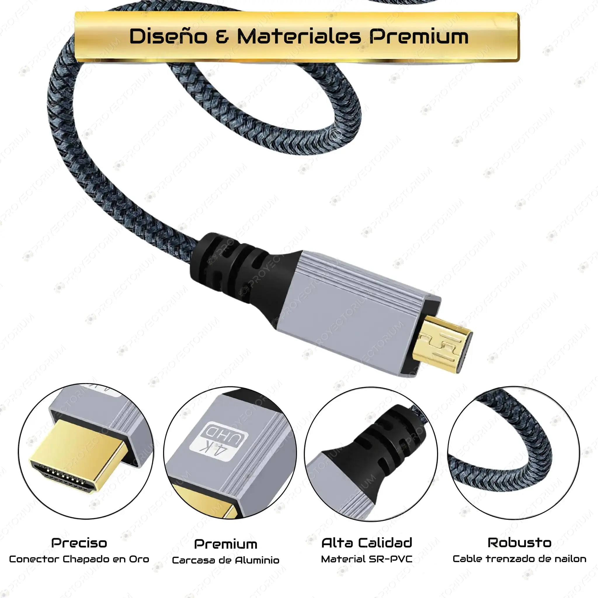Cable_Micro_HDMI_para_Proyector.02 - 🔌 Cable Micro HDMI para Proyector - 4K, Resistente y Duradero