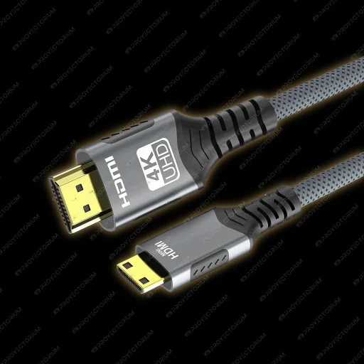 Cable_Mini_HDMI.01 - 🔌 Cable Mini HDMI para Proyector - Alta Velocidad y Nailon Trenzado
