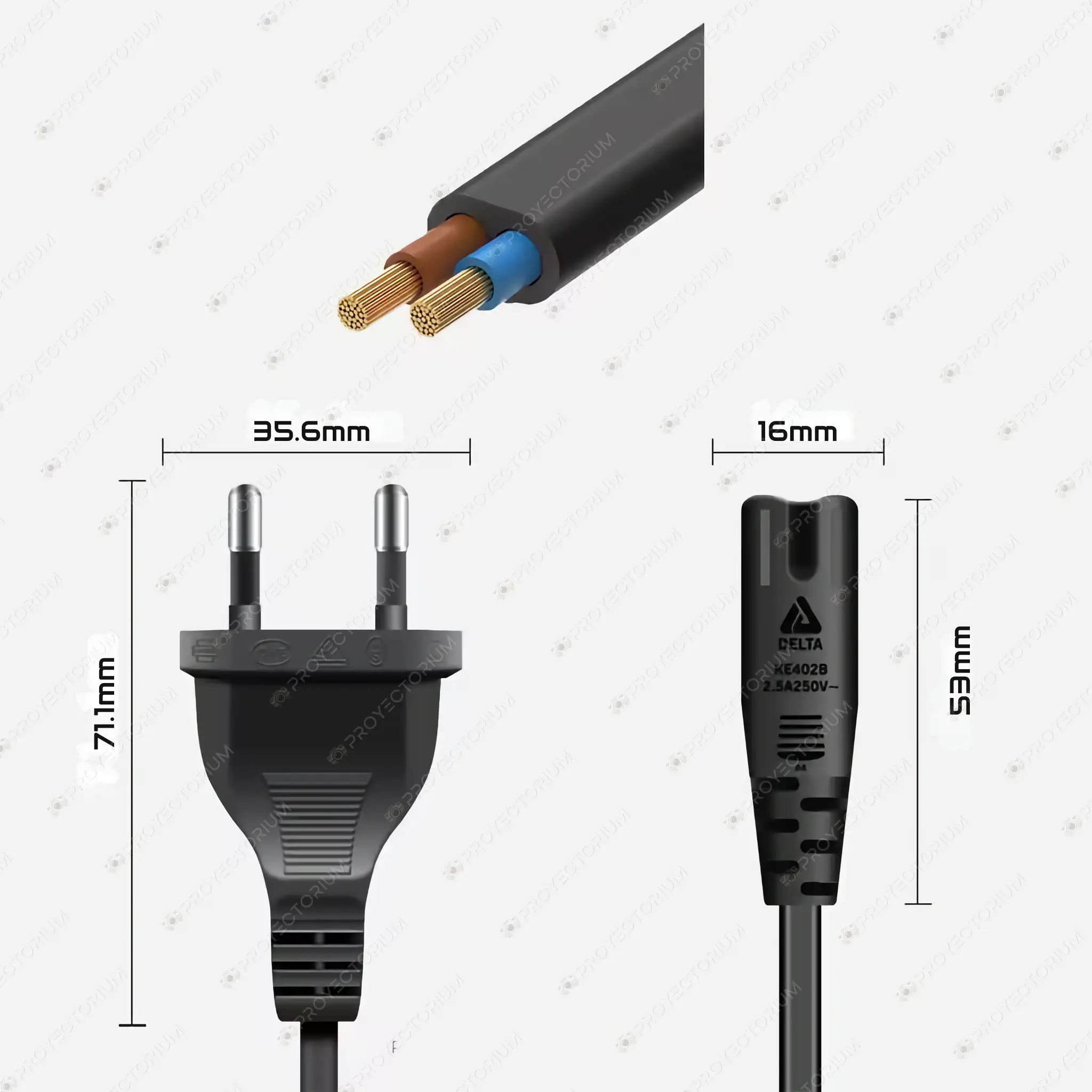 Cable de Alimentación para Proyector Cable_de_Alimentación_para_Proyector.04 - 🔌 Cable de Alimentación para Proyector - Universal, Flexible y Resistente