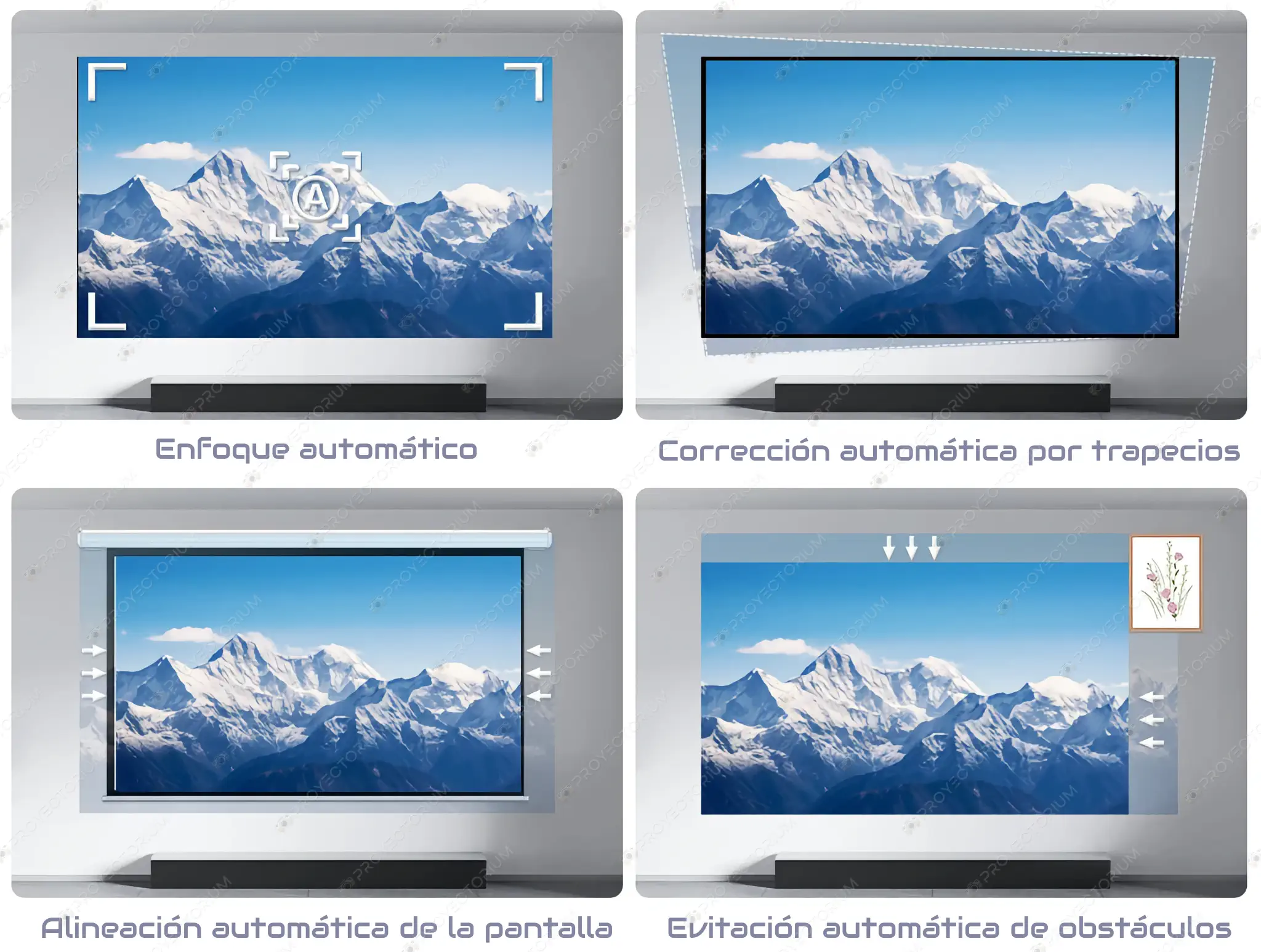 Proyector Flixtone D9W Mini - 4K / 2500 ANSI Lúmenes / Android / Enfoque Automático / HDR Flixtone_D9W_Mini.08 - 📽️ Proyector Flixtone D9W Mini 4K - 2500 ANSI lúmenes, HDR y Android