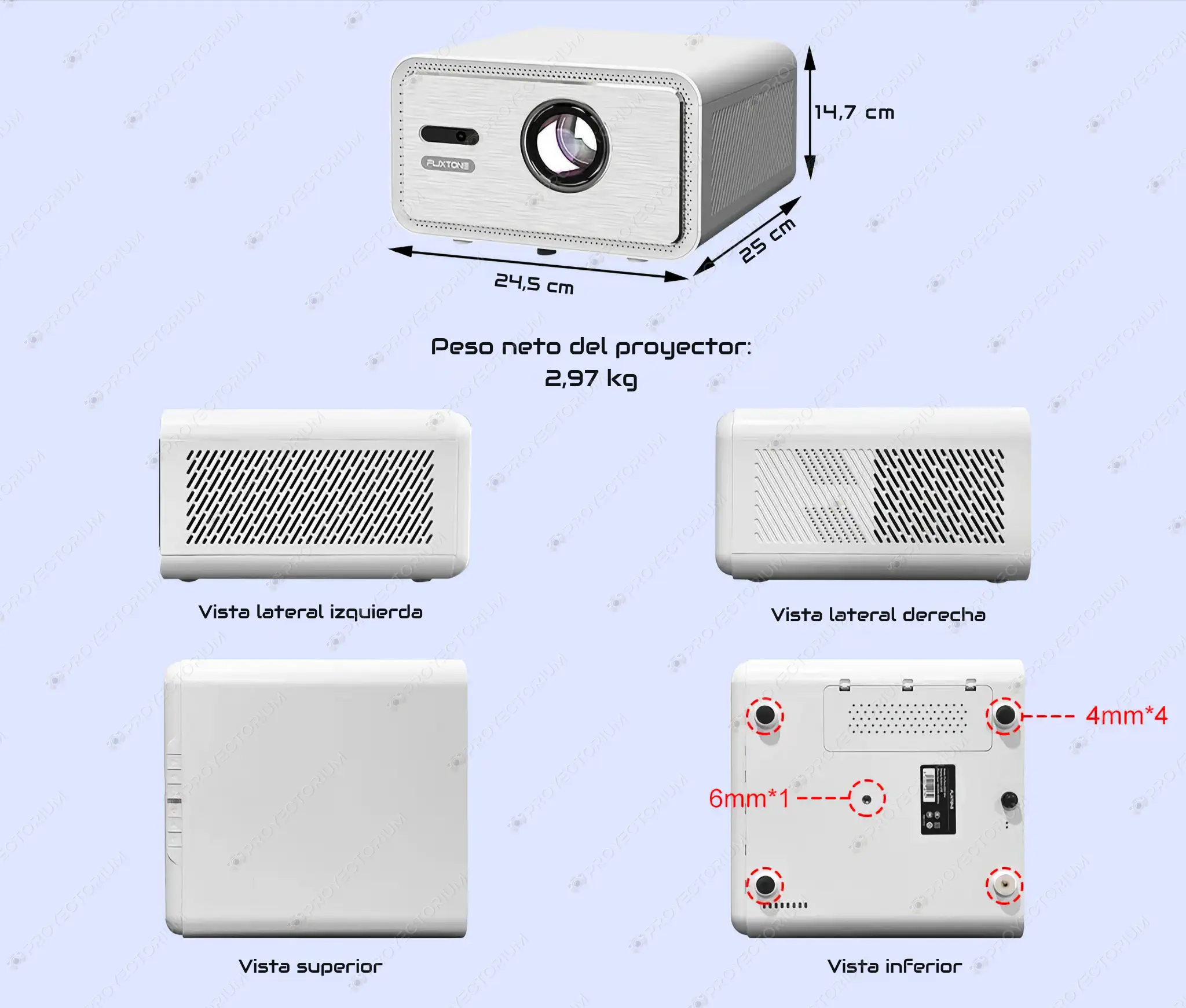 Proyector Flixtone D9W Mini - 4K / 2500 ANSI Lúmenes / Android / Enfoque Automático / HDR Flixtone_D9W_Mini.13 - 📽️ Proyector Flixtone D9W Mini 4K - 2500 ANSI lúmenes, HDR y Android