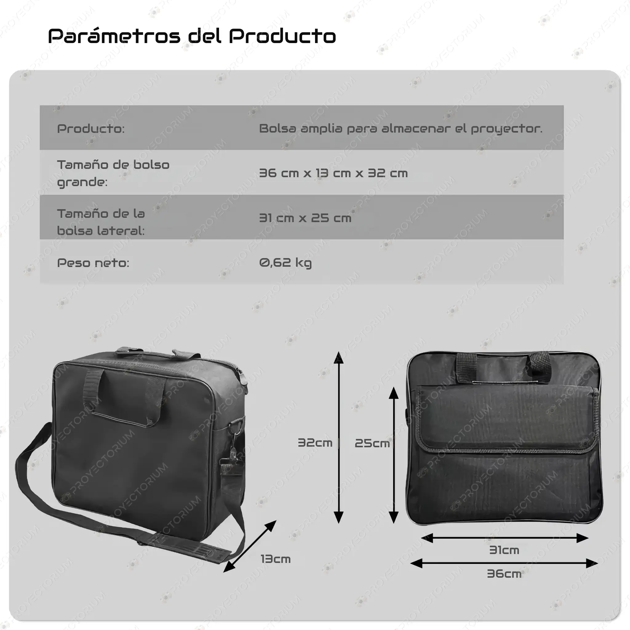 Funda Vevshao A22 Funda_Vevshao_A22.09 - 🛡️ Funda para Proyector - Bolsa Protectora Resistente al Agua y Golpes
