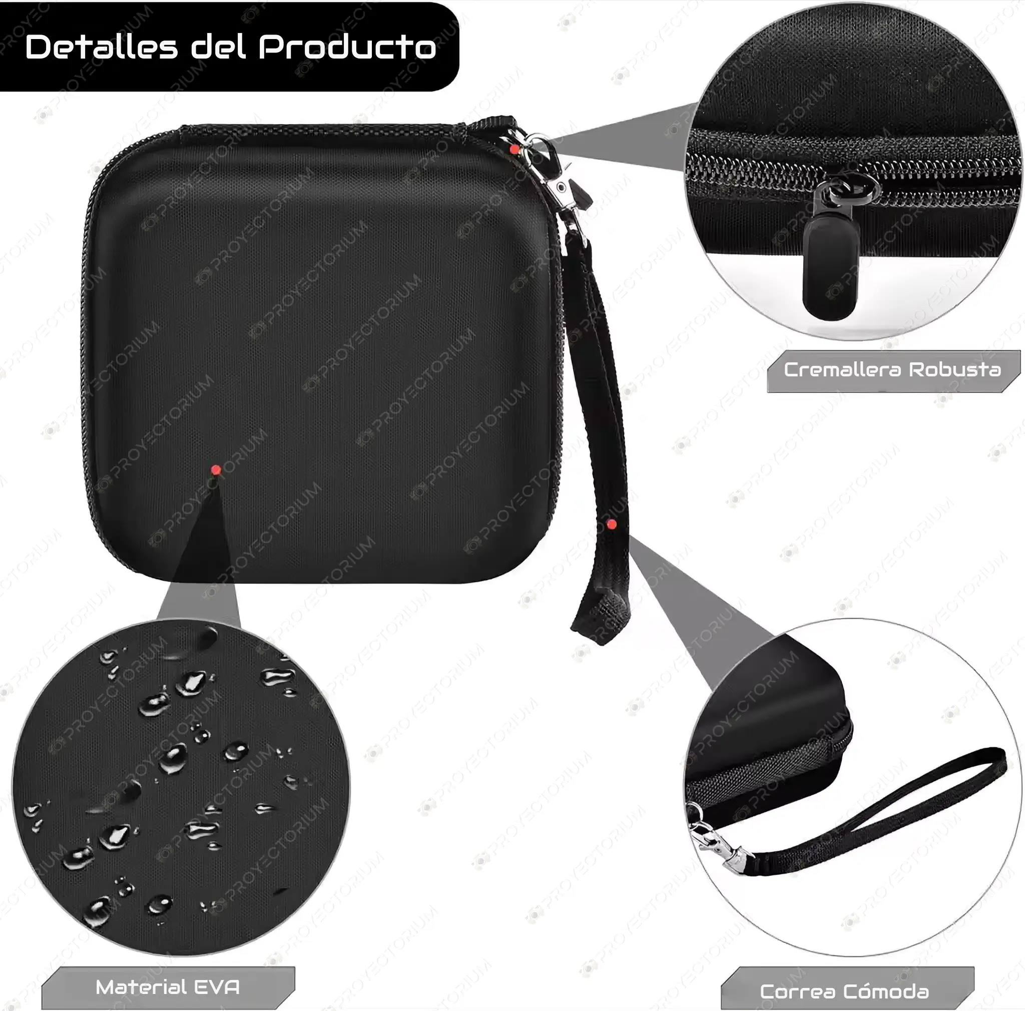 Funda_WiMiUS_Q3.02 - 🛡️ Funda para Proyector - Bolsa Protectora Resistente al Agua y Golpes