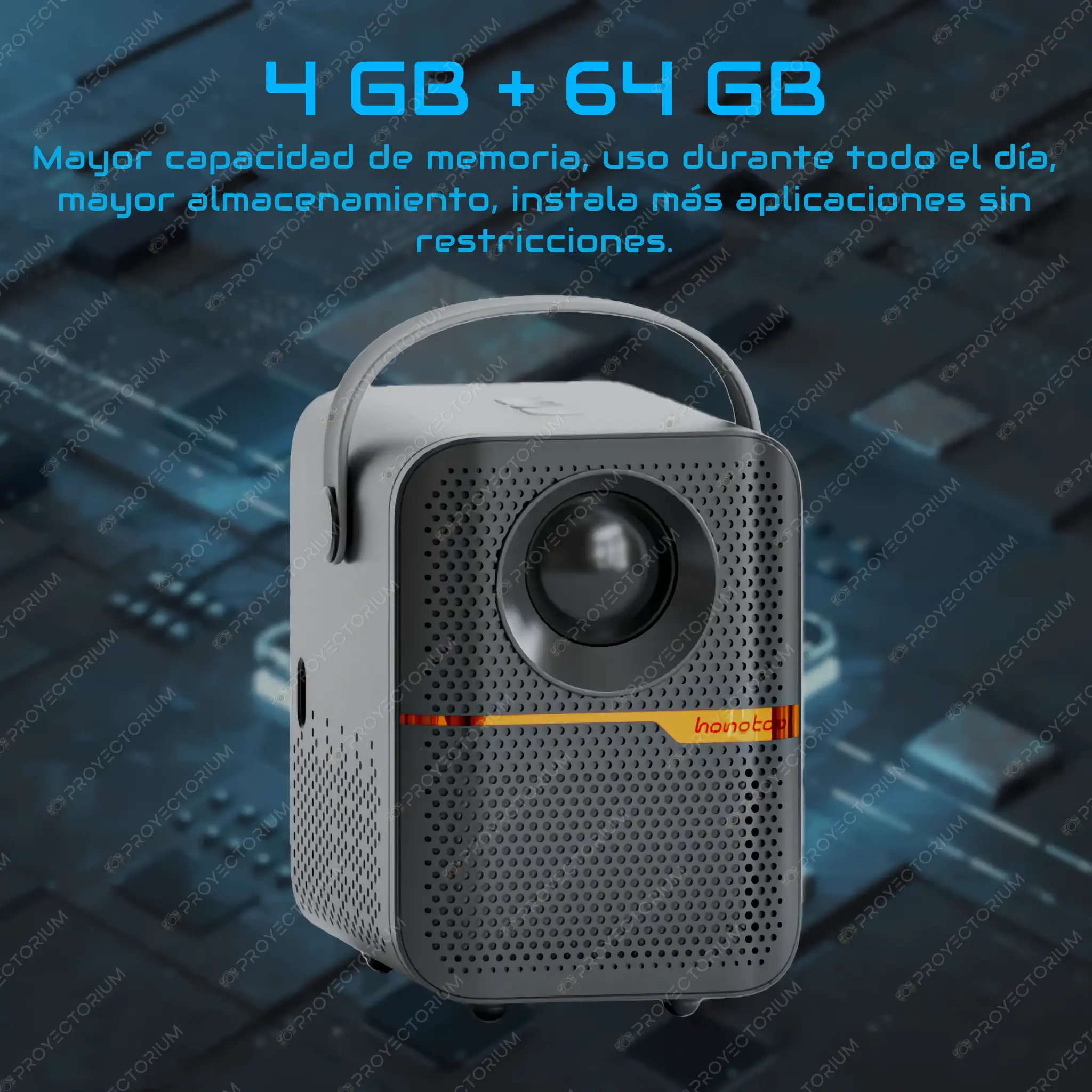 HONGTOP_P10.02 - 📽️ Proyector HONGTOP P10 - 4K / 300 ANSI Lúmenes / Android