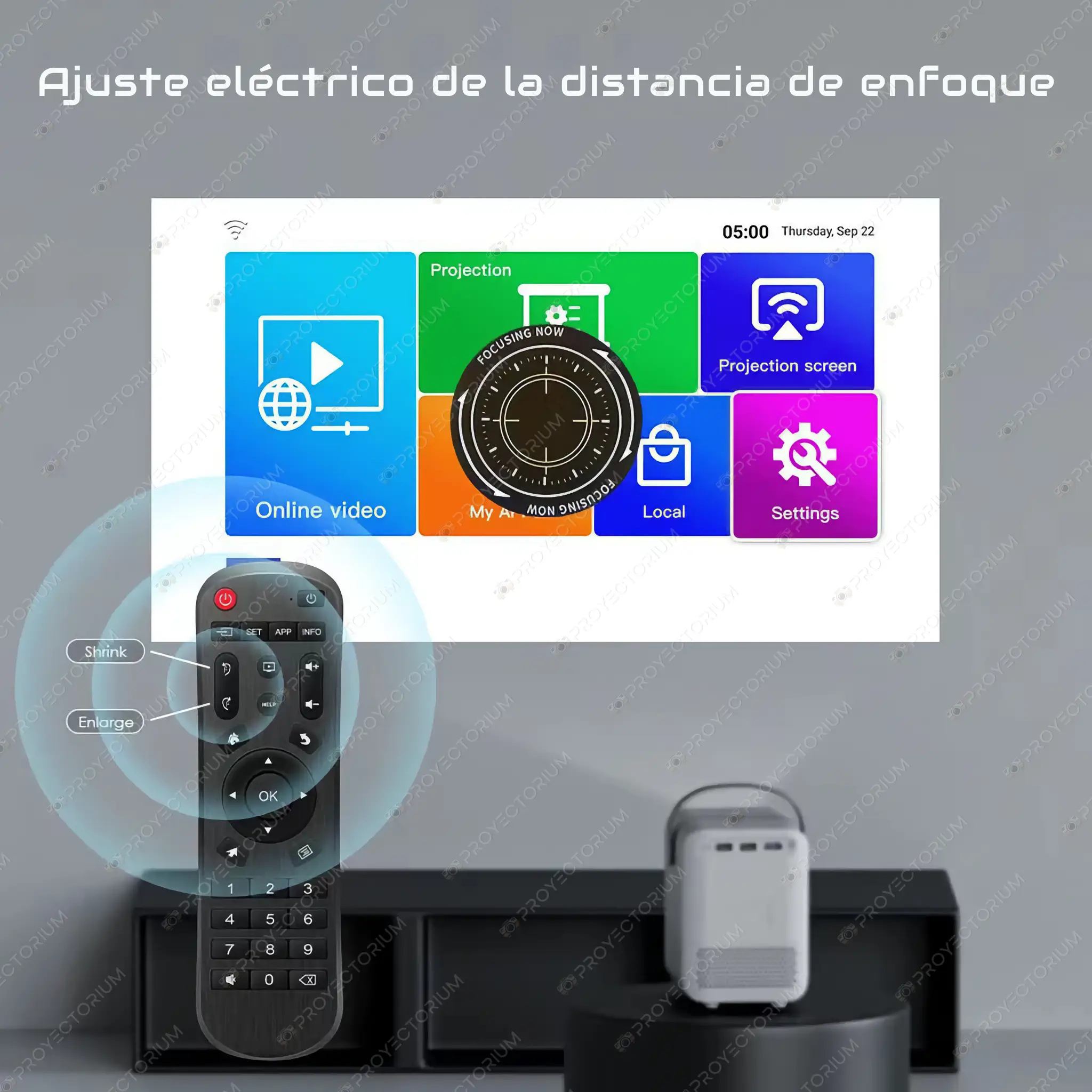 HONGTOP_P10.04 - 📽️ Proyector HONGTOP P10 - 4K / 300 ANSI Lúmenes / Android