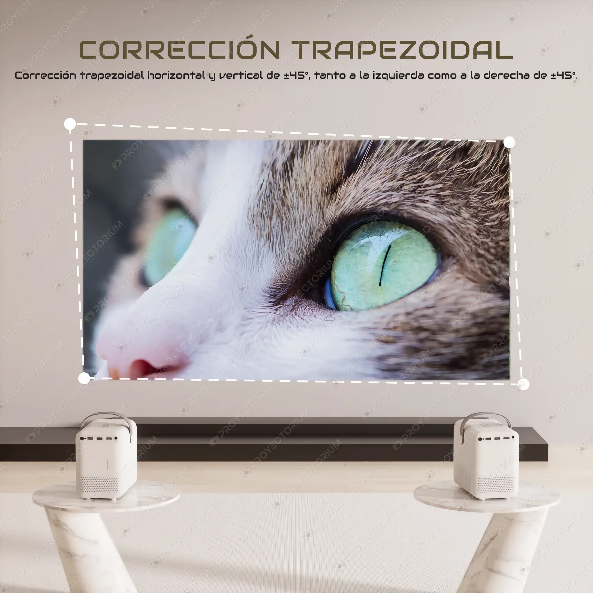 HONGTOP_P10.06 - 📽️ Proyector HONGTOP P10 - 4K / 300 ANSI Lúmenes / Android