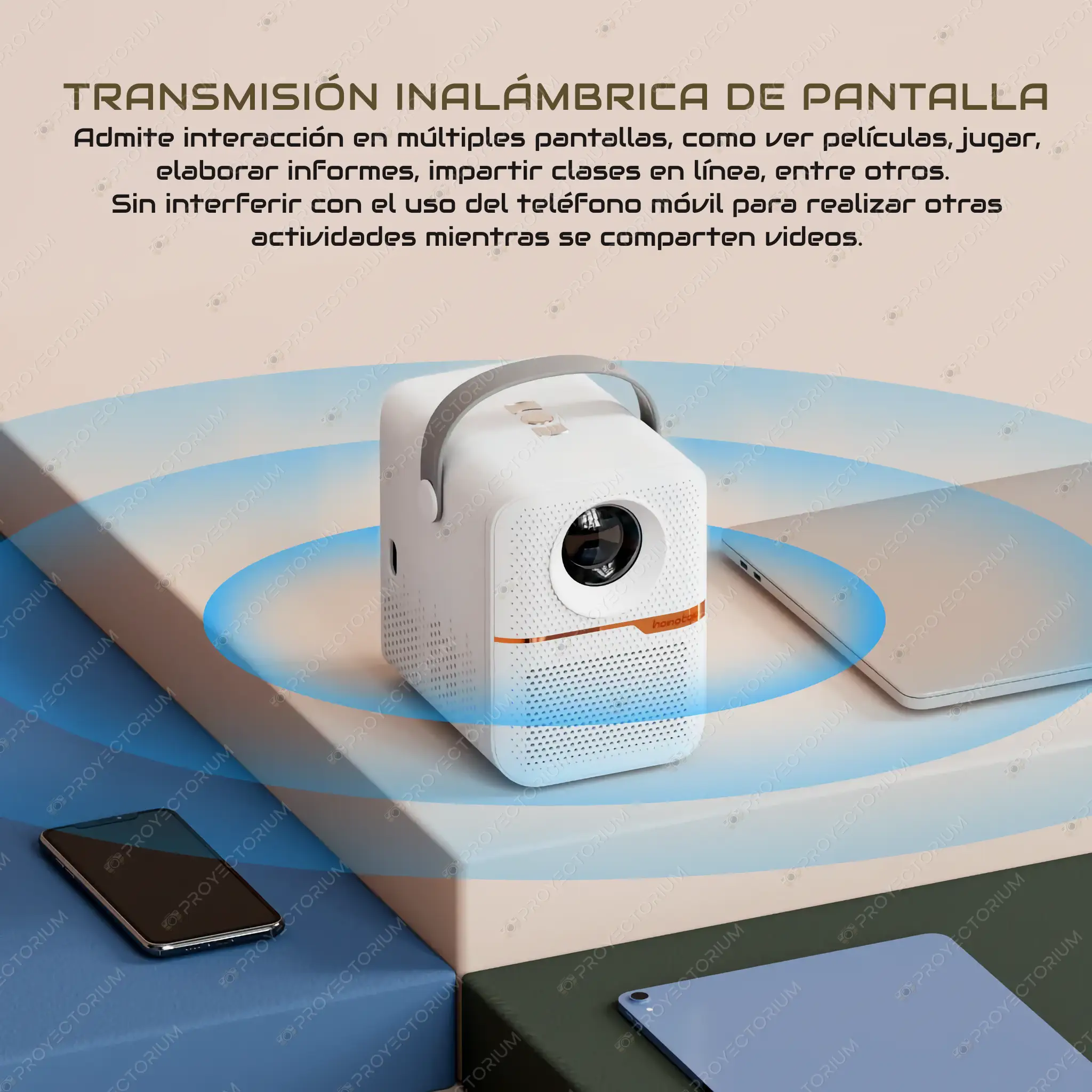 HONGTOP_P10.08 - 📽️ Proyector HONGTOP P10 - 4K / 300 ANSI Lúmenes / Android