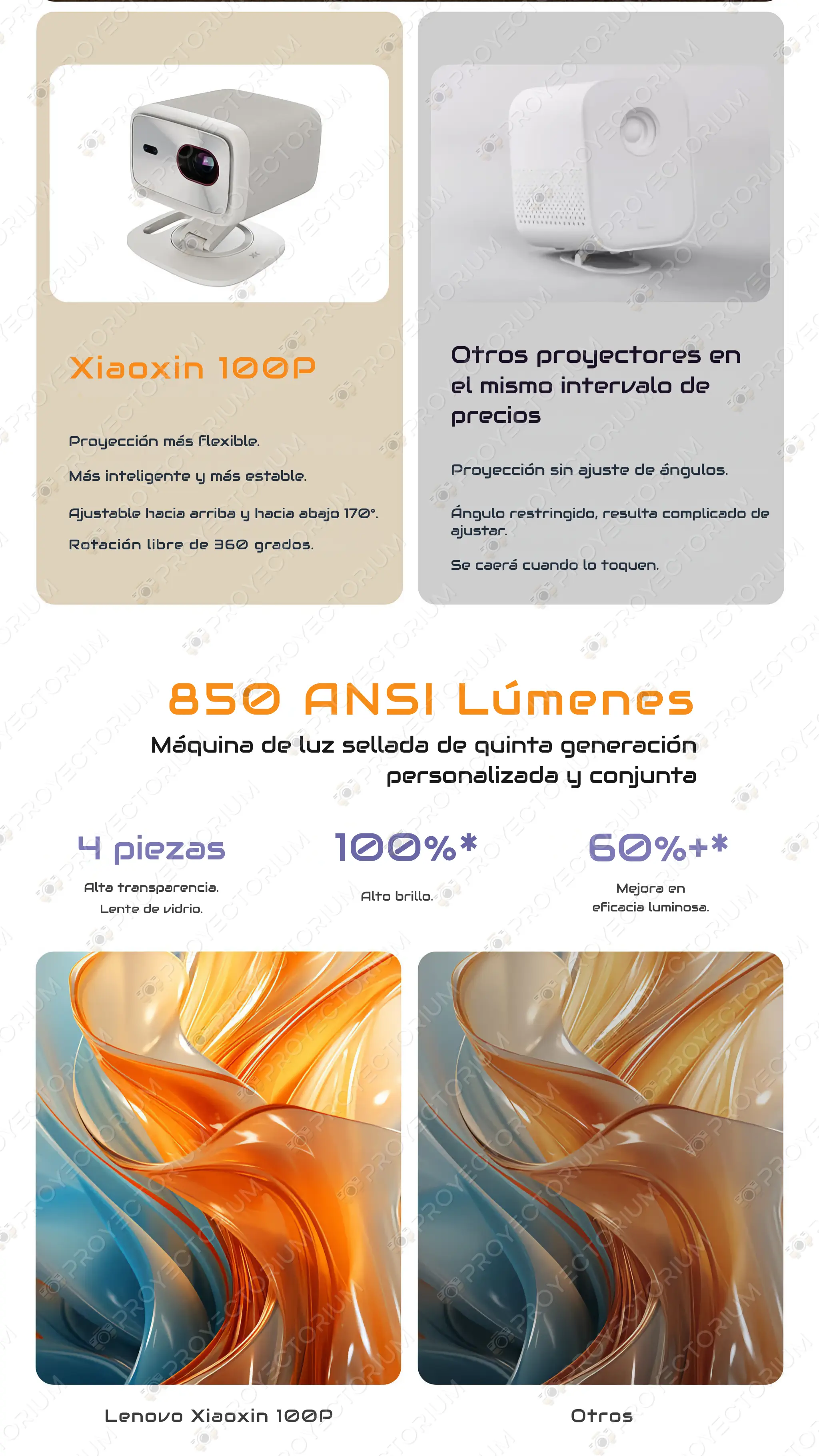 Proyector Lenovo Xiaoxin 100P - 4K / 850 ANSI Lúmenes / Enfoque Automático / HDR Lenovo_Xiaoxin_100P.09 - 📽️ Proyector Lenovo Xiaoxin 100P - 4K / 850 ANSI Lúmenes / Enfoque Automático