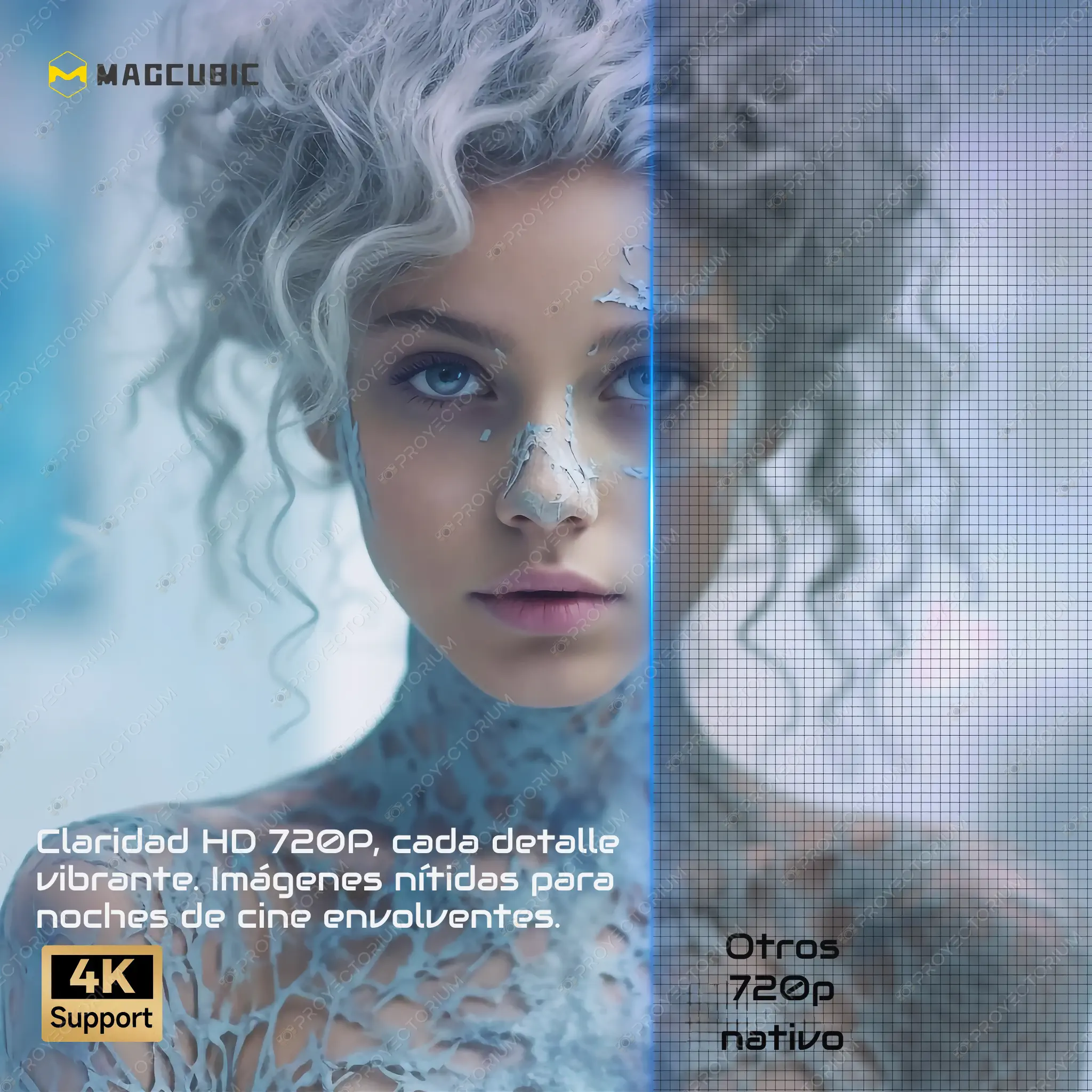 Proyector Magcubic HY300X - 4K / 300 ANSI Lúmenes / Android / Enfoque Electrónico Magcubic_HY300X.05 - 📽️ Proyector Magcubic HY300X - 4K / 300 ANSI Lúmenes / Android