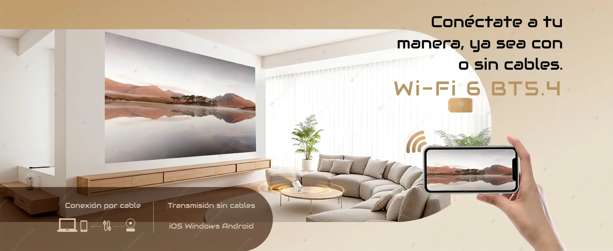 Proyector Magcubic HY300 Pro - 4K / 260 ANSI Lúmenes / Android Magcubic_HY300_Pro.07 - 📽️ Proyector Magcubic HY300 Pro - 4K / 260 ANSI Lúmenes / Android / Wi-Fi 6