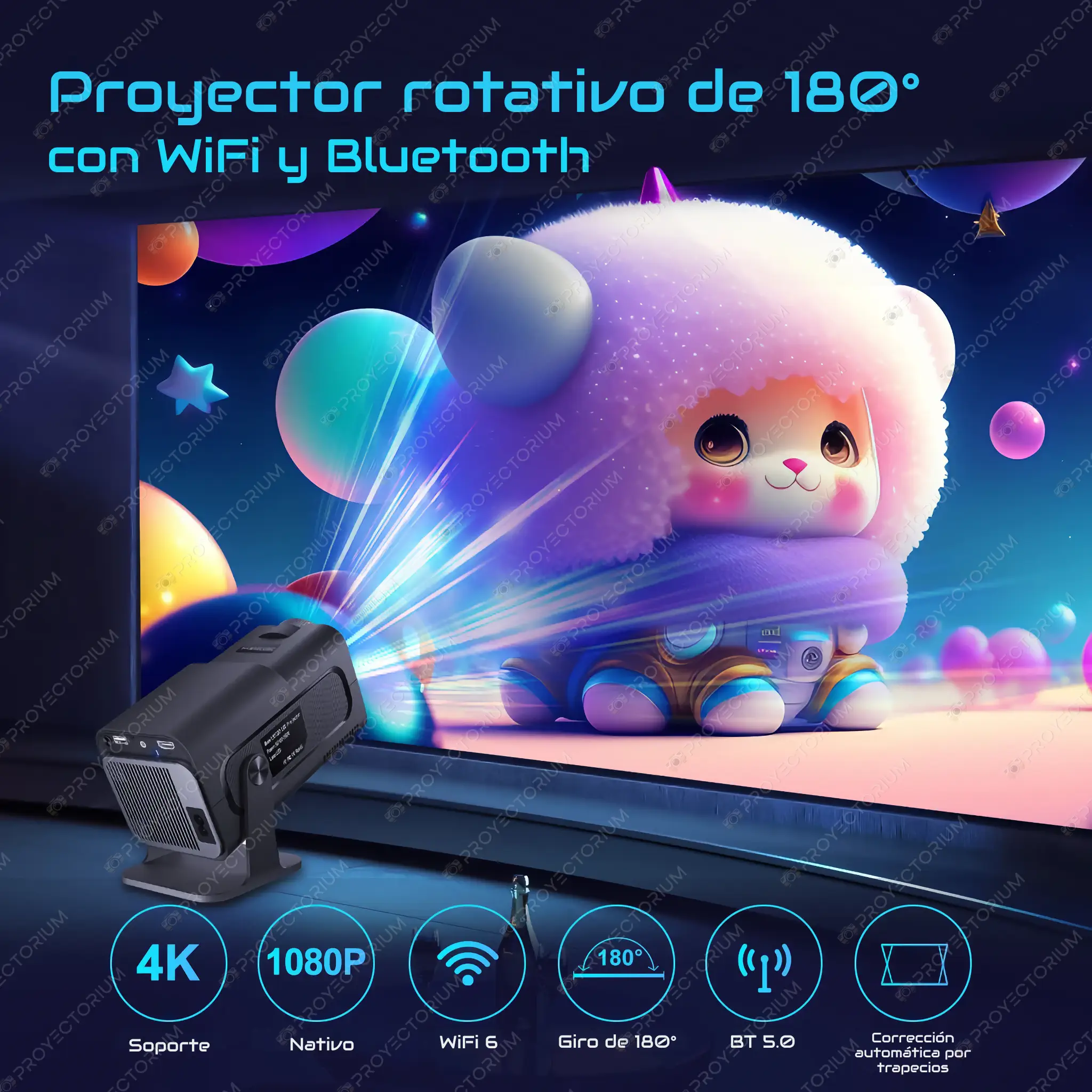 Magcubic_HY320.02 - 📽️ Proyector Magcubic HY320 - 4K / 390 ANSI Lúmenes / Android