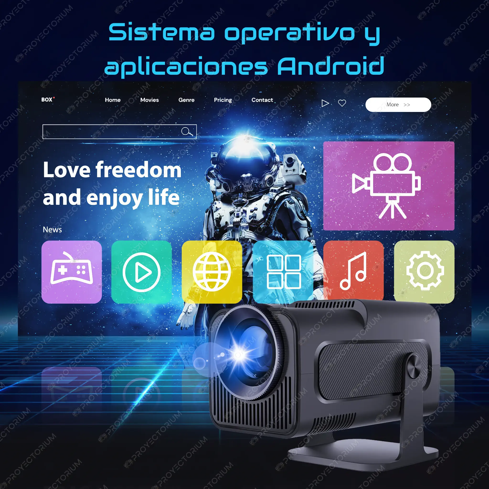 Magcubic_HY320.13 - 📽️ Proyector Magcubic HY320 - 4K / 390 ANSI Lúmenes / Android