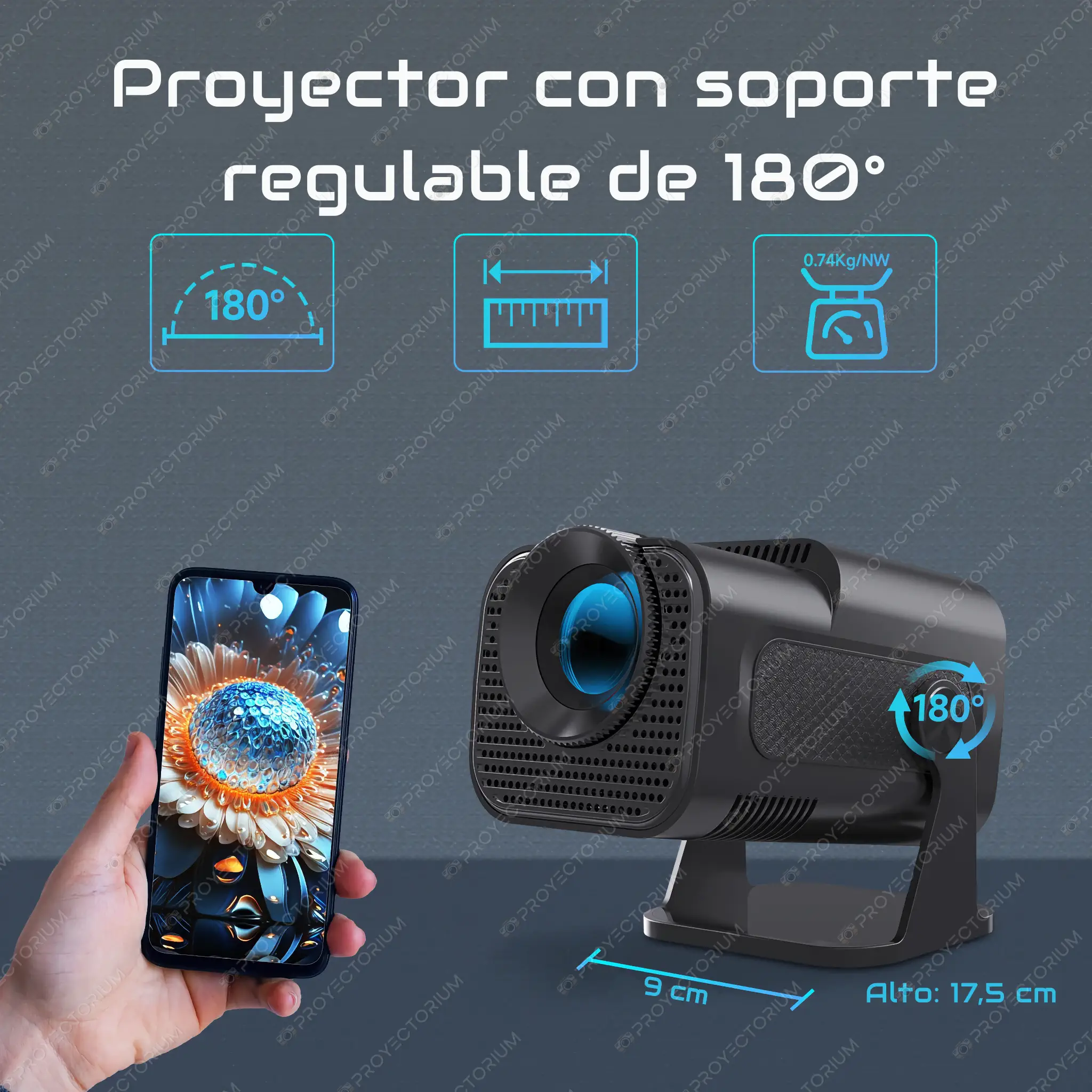 Proyector Magcubic HY320 Mini - 4K / 320 ANSI Lúmenes / Android Magcubic_HY320_Mini.04 - 📽️ Proyector Magcubic HY320 Mini - 4K / 320 ANSI Lúmenes / Android