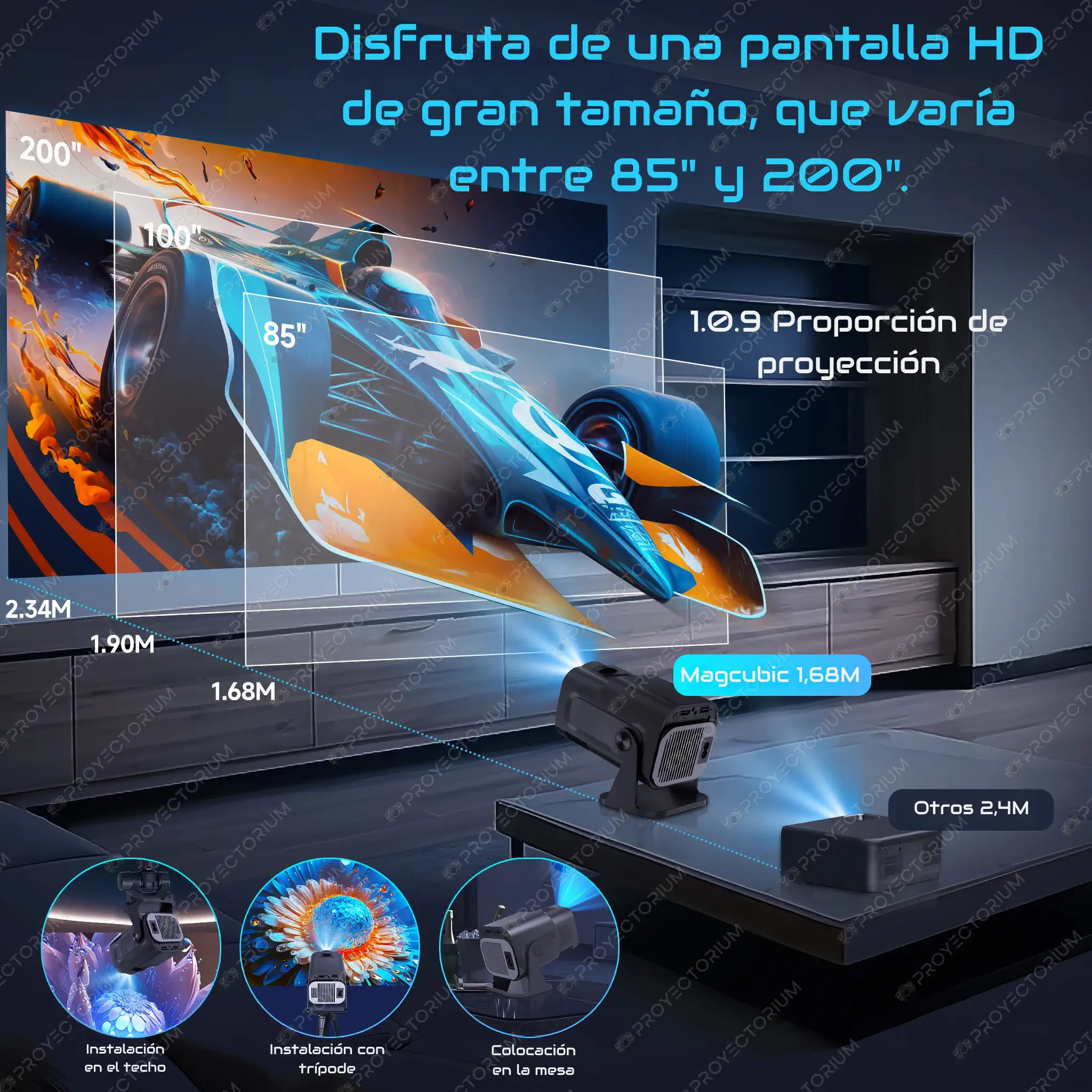 Proyector Magcubic HY320 Mini - 4K / 320 ANSI Lúmenes / Android Magcubic_HY320_Mini.08 - 📽️ Proyector Magcubic HY320 Mini - 4K / 320 ANSI Lúmenes / Android