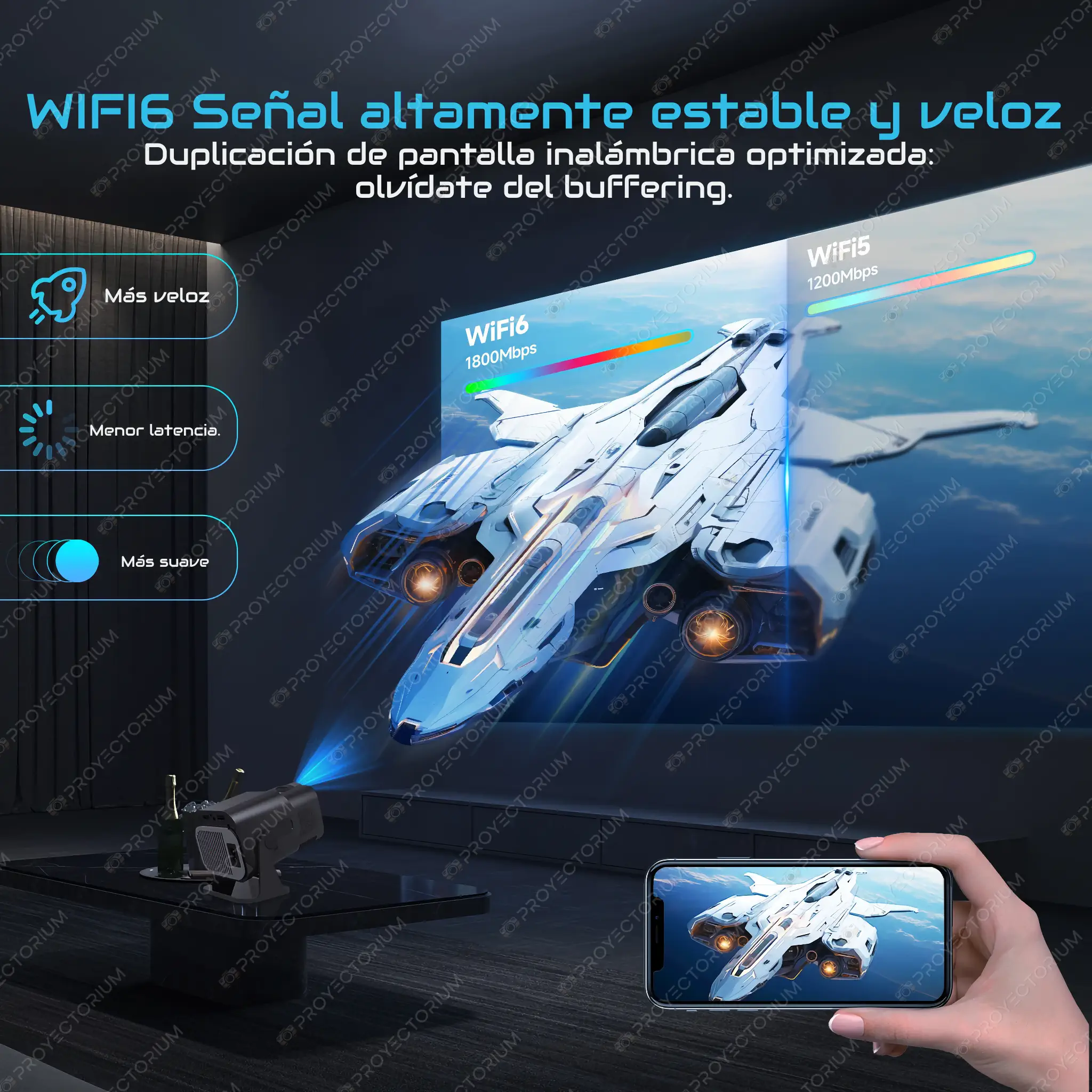 Proyector Magcubic HY320 Mini - 4K / 320 ANSI Lúmenes / Android Magcubic_HY320_Mini.09 - 📽️ Proyector Magcubic HY320 Mini - 4K / 320 ANSI Lúmenes / Android