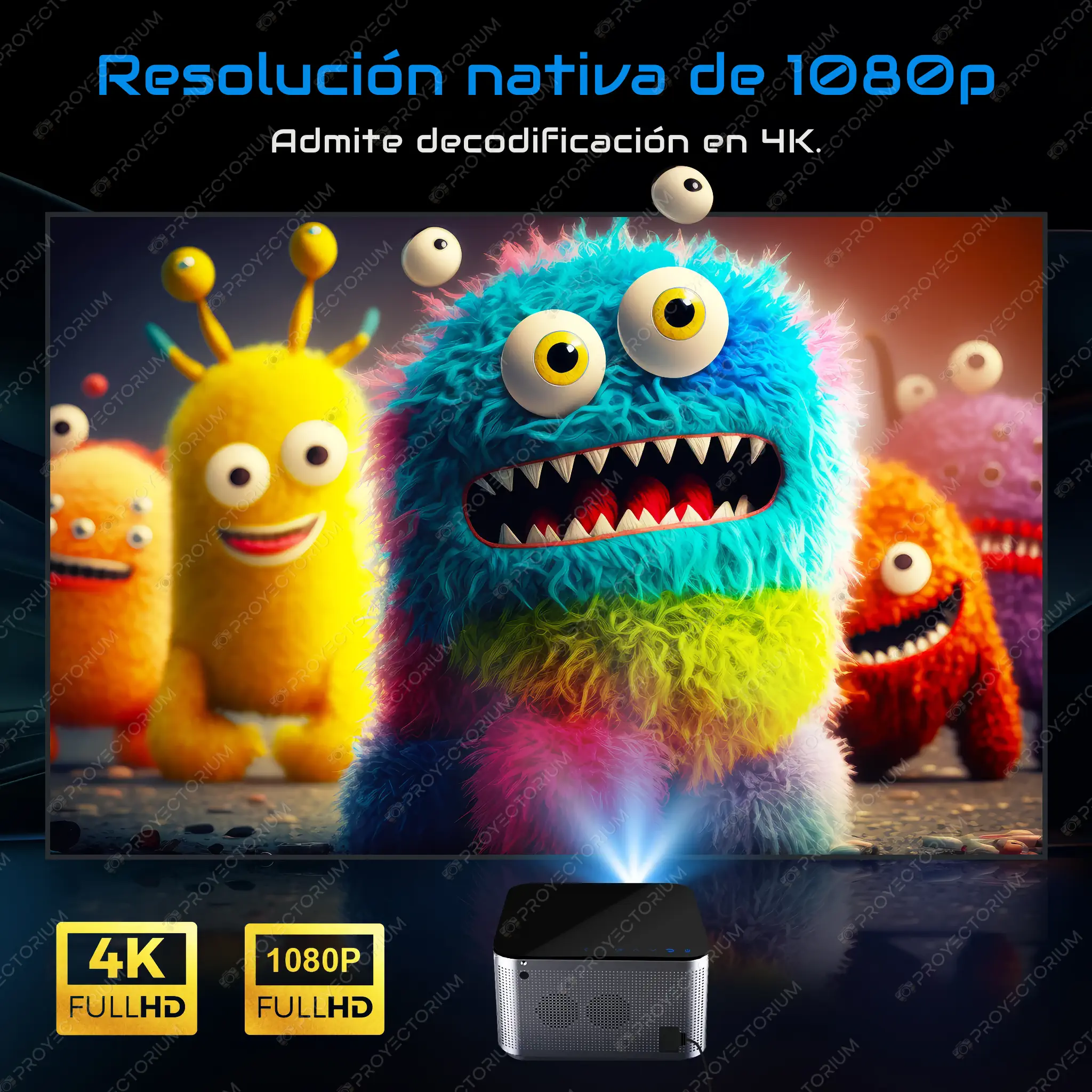 Magcubic_HY350_Pro.02 - 📽️ Proyector Magcubic HY350 Pro - 4K / 580 ANSI / Android / Enfoque Electrónico