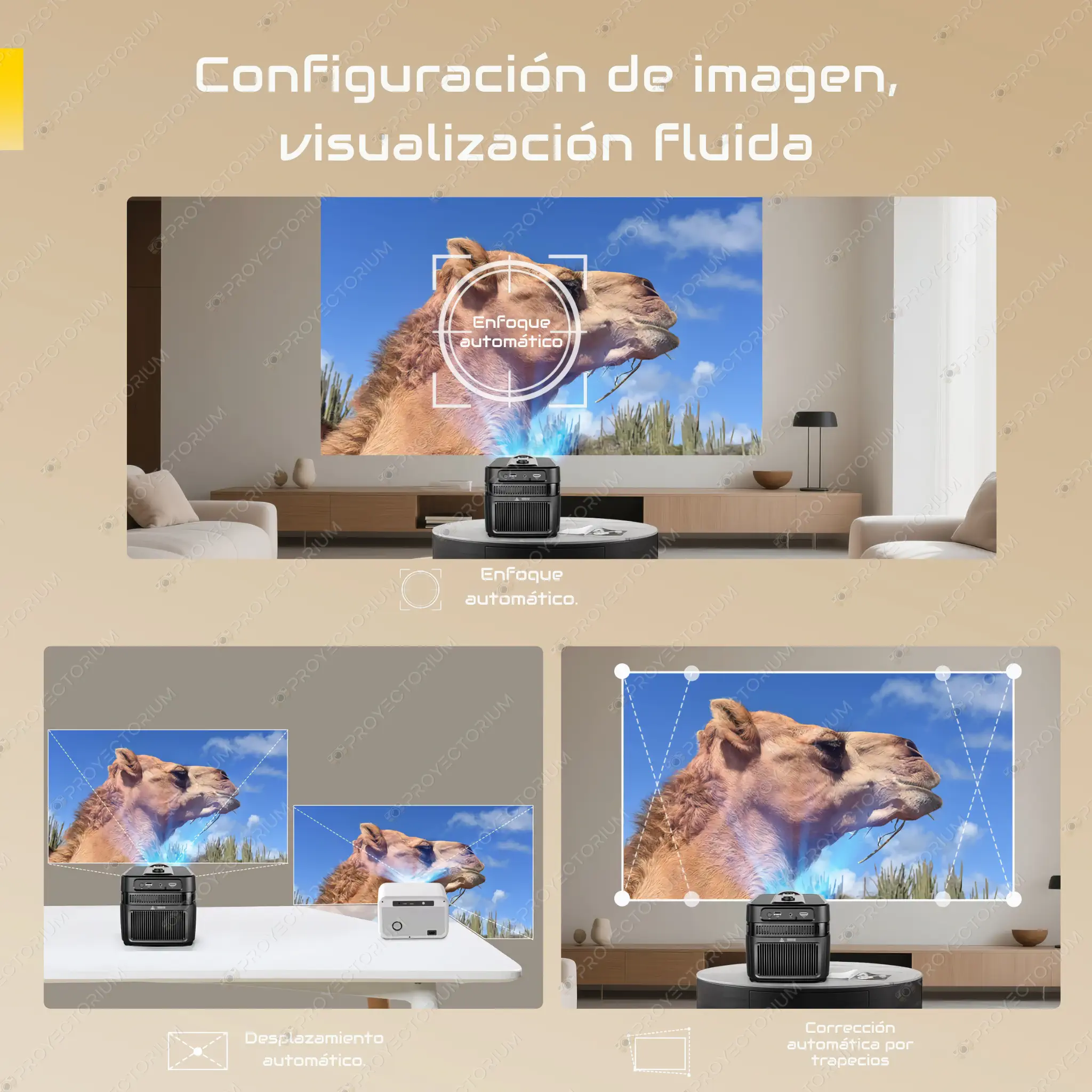 Proyector de Tiro Corto Magcubic HY450C - 8K / 900 ANSI Lúmenes / Android / Enfoque Automático Magcubic_HY450C.14 - 📽️ Proyector Tiro Corto Magcubic HY450C - 8K / 900 ANSI / Android