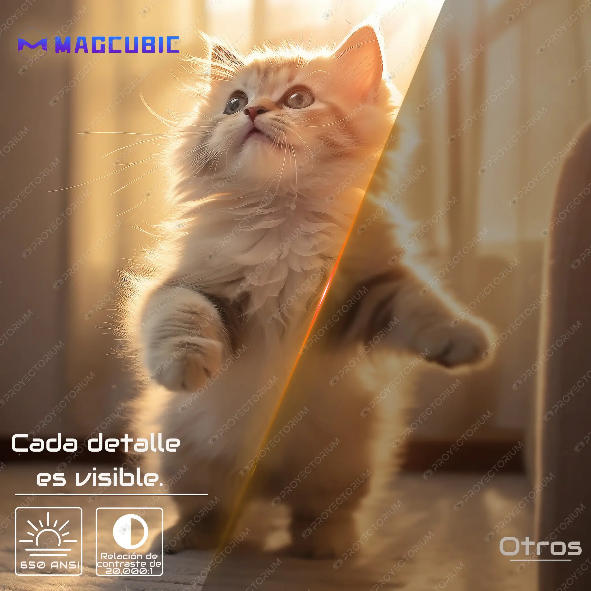 Proyector Magcubic L018 - 4K / 650 ANSI Lúmenes / Android / Enfoque Automático Magcubic_L018.06 - 📽️ Proyector Portátil Magcubic L018 - 4K / 650 ANSI / Android
