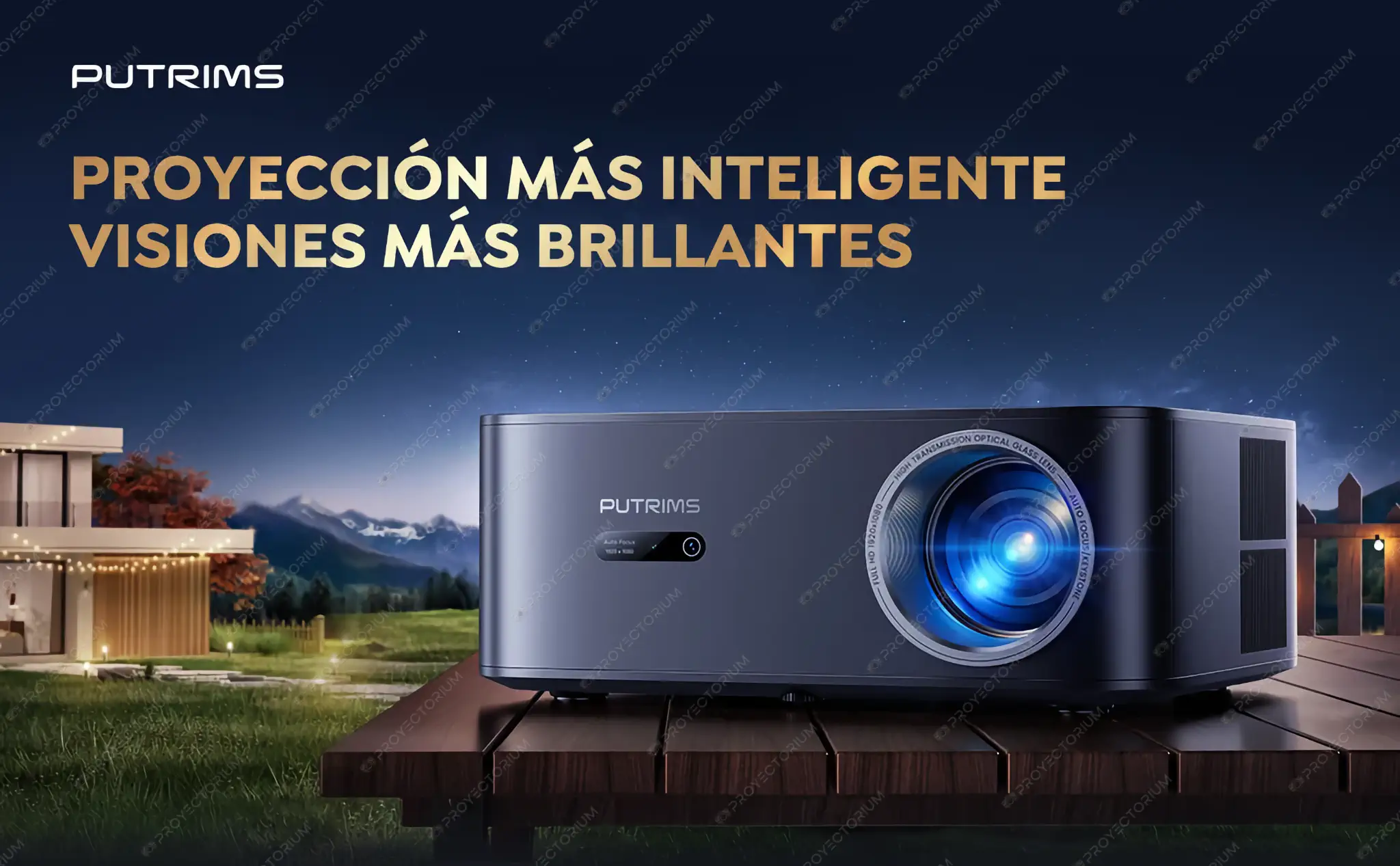 Proyector PUTRIMS K12 - 4K / 1500 ANSI Lúmenes / Android / Enfoque Automático PUTRIMS_K12.02 - 📽️ Proyector PUTRIMS K12 - 4K / 1500 ANSI / Google TV / Autoenfoque