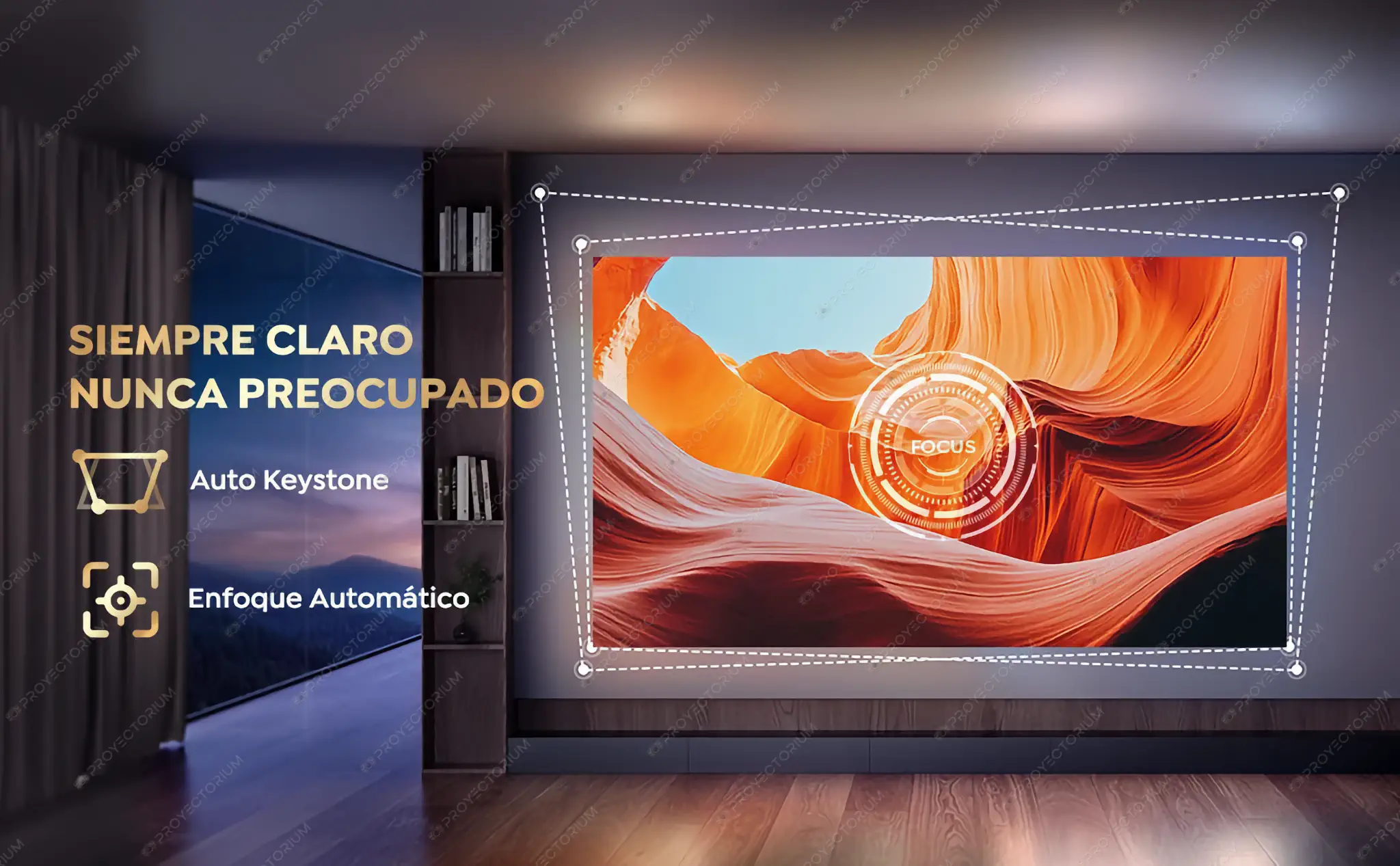 Proyector PUTRIMS K12 - 4K / 1500 ANSI Lúmenes / Android / Enfoque Automático PUTRIMS_K12.06 - 📽️ Proyector PUTRIMS K12 - 4K / 1500 ANSI / Google TV / Autoenfoque