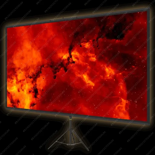 Pantalla_Proyector_con_Tripode.01 - 🌇 Pantalla Proyector con Trípode - 60" Pulgadas: Calidad y Potabilidad