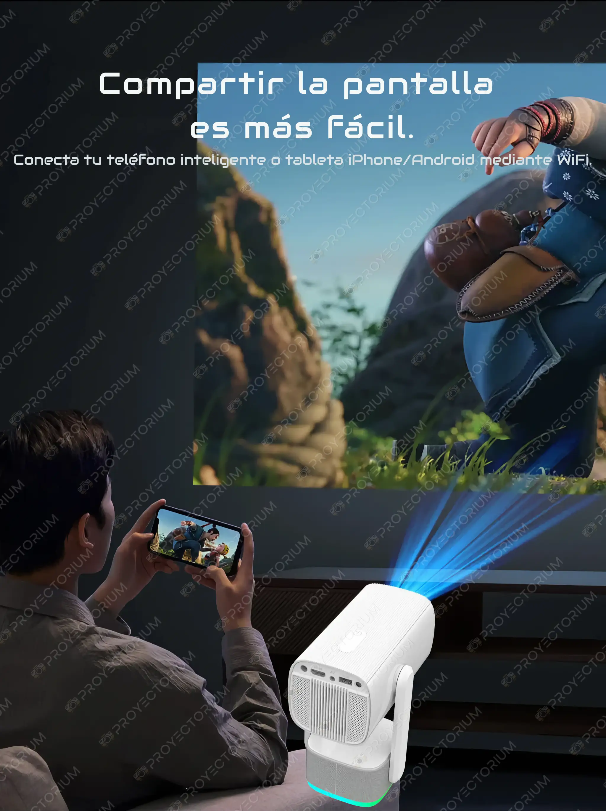 Salange_K2.06 - 📽️ Proyector Salange K2 - 4K, 150 ANSI con Batería y Autoenfoque