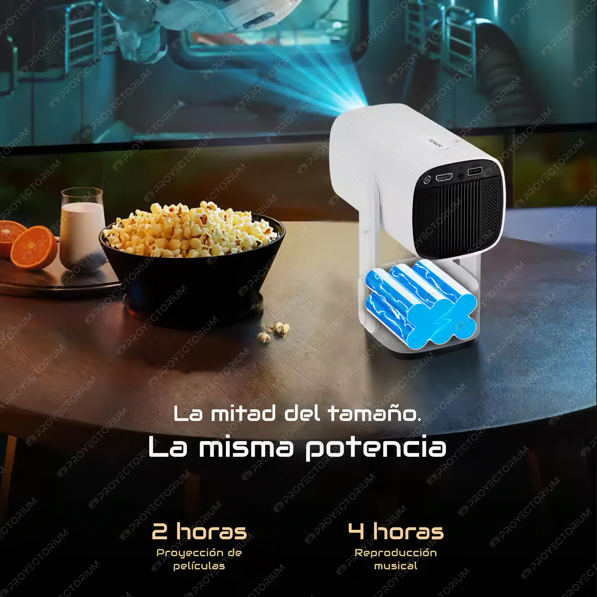Salange_K2.08 - 📽️ Proyector Salange K2 - 4K, 150 ANSI con Batería y Autoenfoque