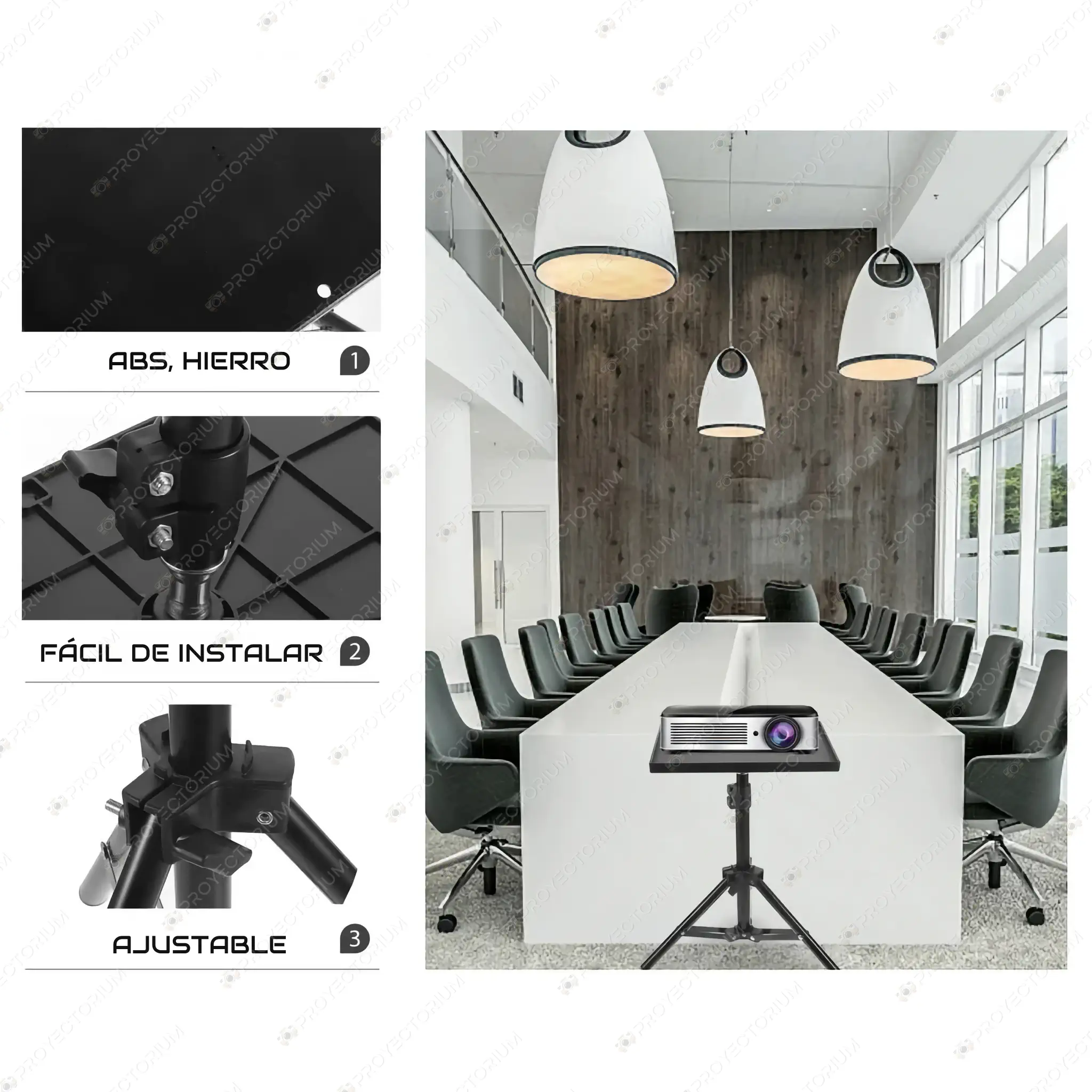Soporte_Proyector_de_Suelo.02 - 🛡️ Funda para Proyector - Bolsa Protectora Resistente al Agua y Golpes