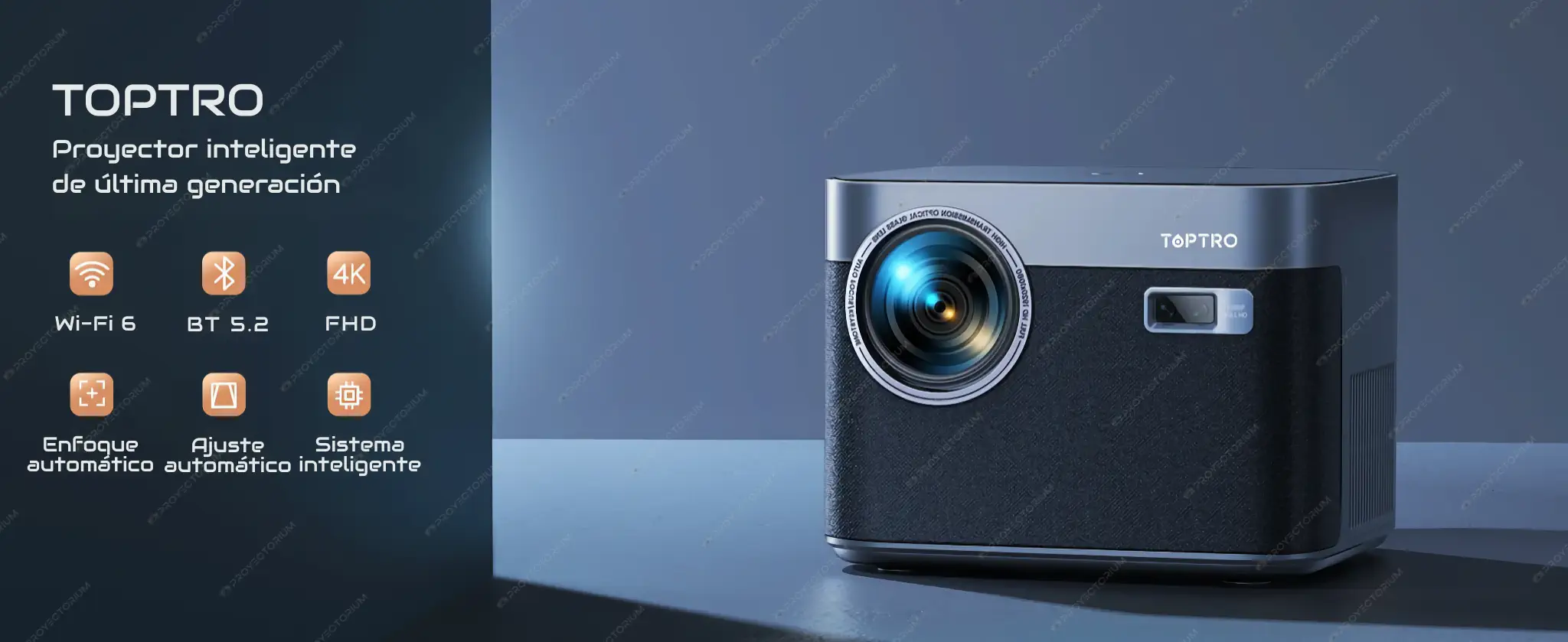 Proyector TOPTRO X7 - 4K / 700 ANSI Lúmenes / Android / Enfoque Automático TOPTRO_X7.02 - 📽️ Proyector TOPTRO X7 - 4K / 700 ANSI Lúmenes / Android