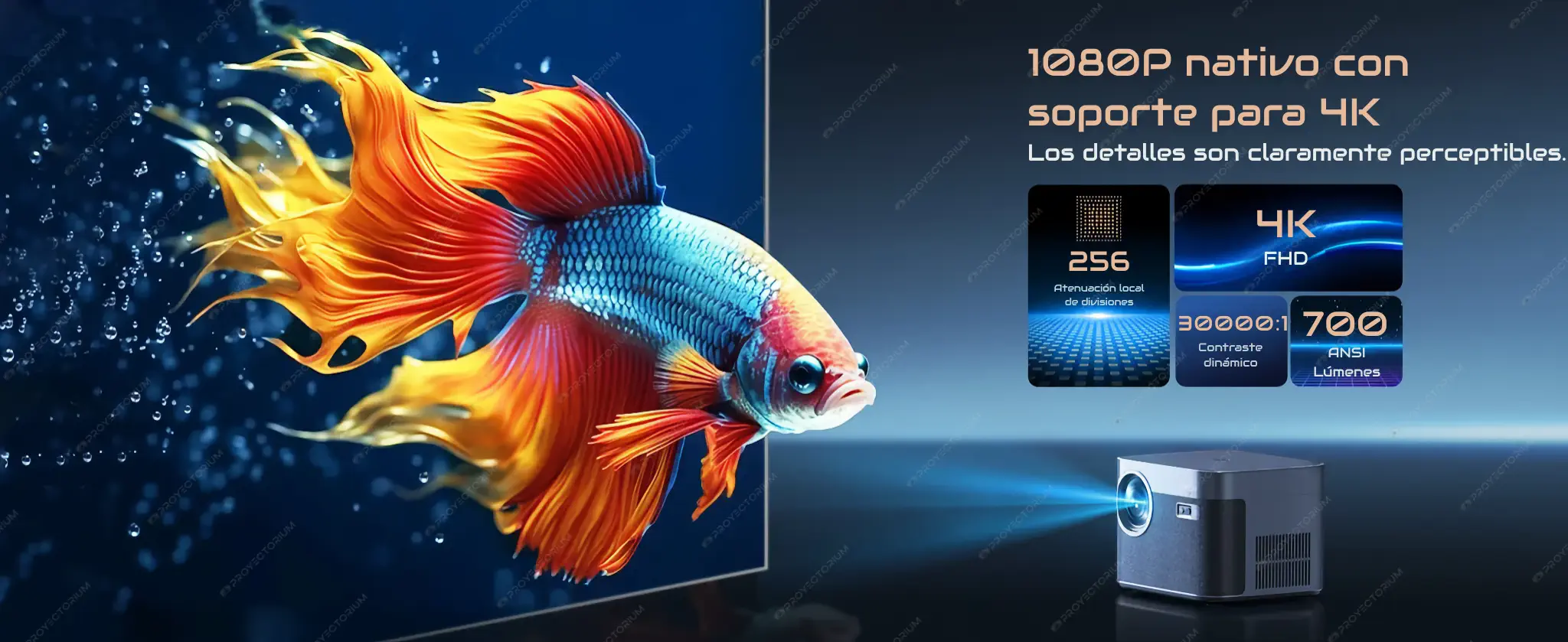 Proyector TOPTRO X7 - 4K / 700 ANSI Lúmenes / Android / Enfoque Automático TOPTRO_X7.03 - 📽️ Proyector TOPTRO X7 - 4K / 700 ANSI Lúmenes / Android