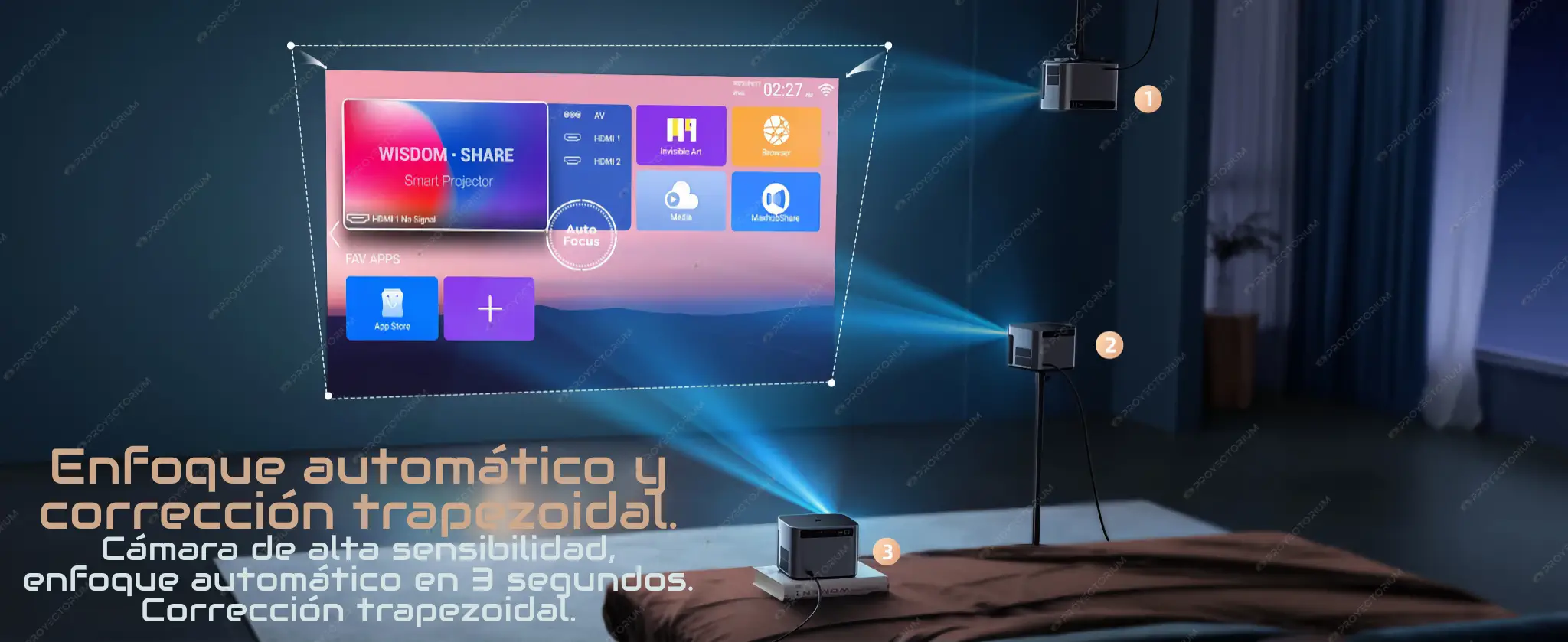 Proyector TOPTRO X7 - 4K / 700 ANSI Lúmenes / Android / Enfoque Automático TOPTRO_X7.04 - 📽️ Proyector TOPTRO X7 - 4K / 700 ANSI Lúmenes / Android