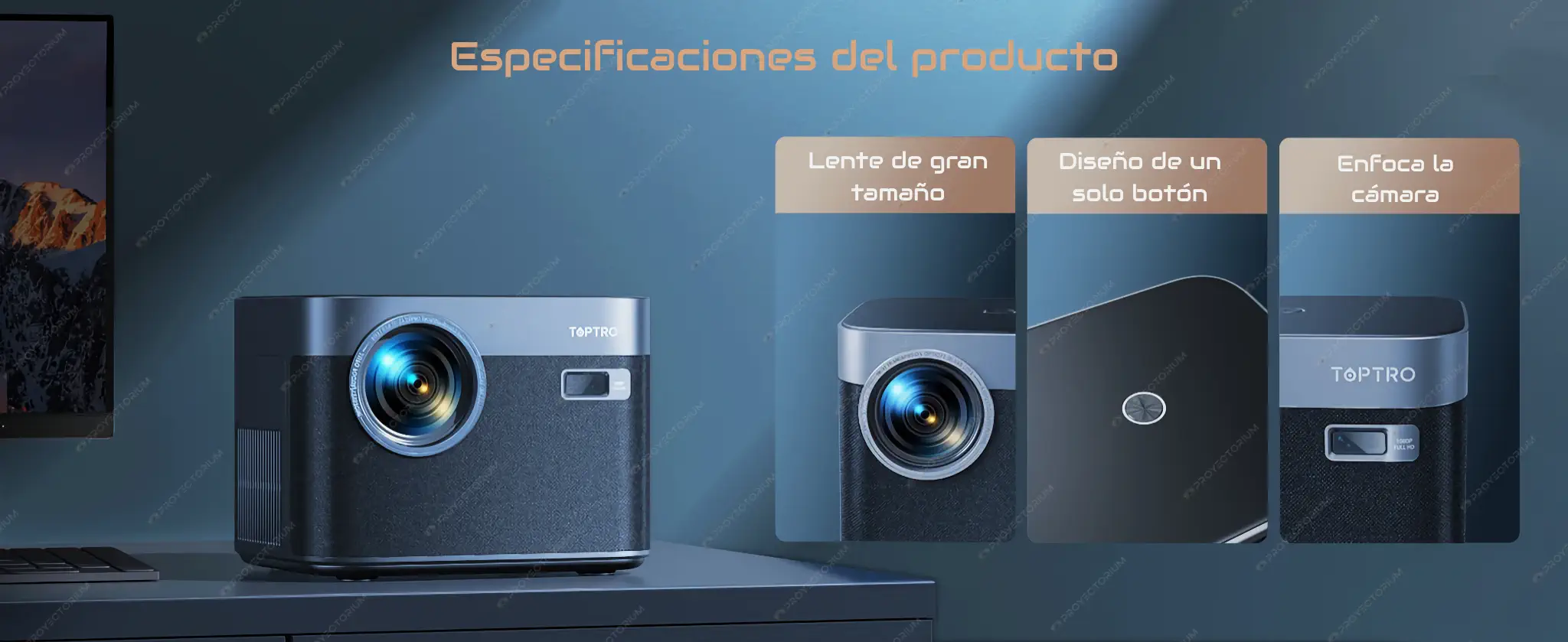 Proyector TOPTRO X7 - 4K / 700 ANSI Lúmenes / Android / Enfoque Automático TOPTRO_X7.13 - 📽️ Proyector TOPTRO X7 - 4K / 700 ANSI Lúmenes / Android
