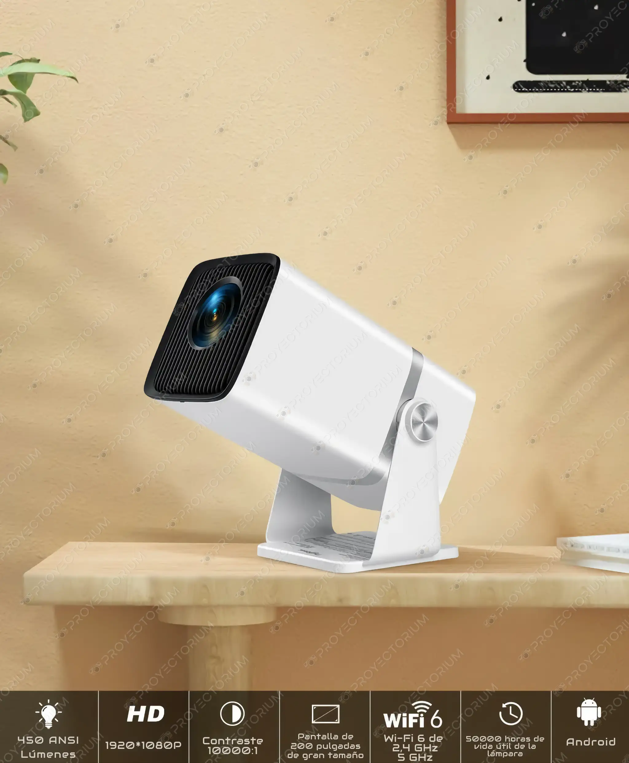 Proyector ThundeaL TD80W - 4K / 450 ANSI Lúmenes / Android ThundeaL_TD80W.02 - 📽️ Proyector ThundeaL TD80W - 4K, 450 ANSI con Android y Zoom