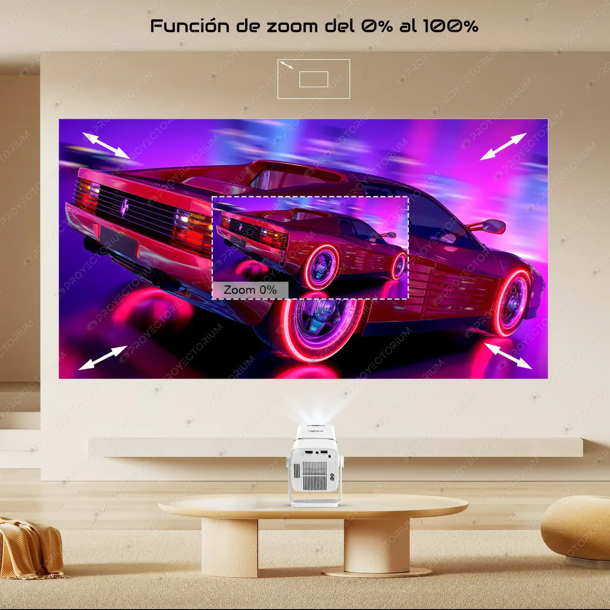 Proyector ThundeaL TD80W - 4K / 450 ANSI Lúmenes / Android ThundeaL_TD80W.12 - 📽️ Proyector ThundeaL TD80W - 4K, 450 ANSI con Android y Zoom