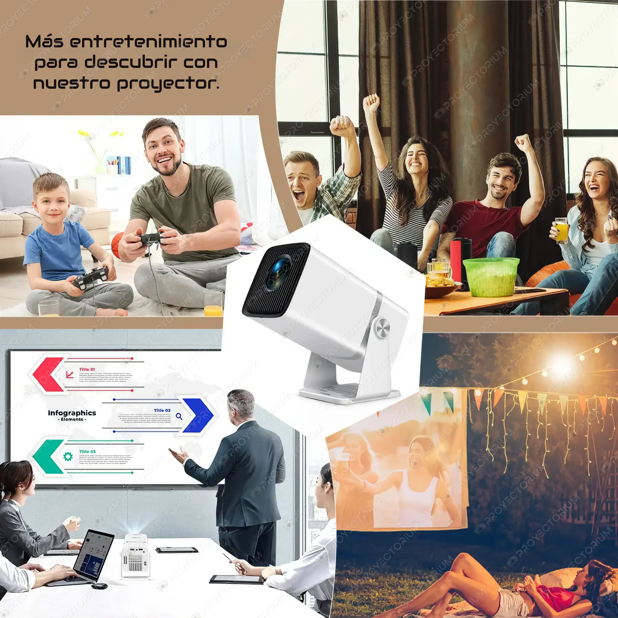 Proyector ThundeaL TD80W - 4K / 450 ANSI Lúmenes / Android ThundeaL_TD80W.17 - 📽️ Proyector ThundeaL TD80W - 4K, 450 ANSI con Android y Zoom