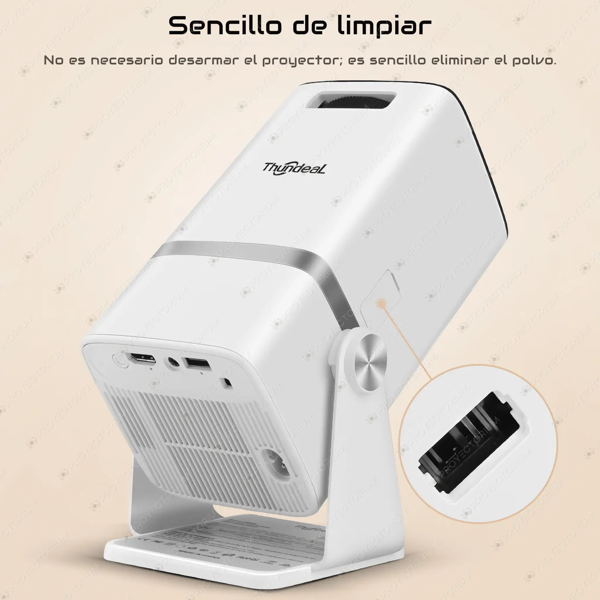 Proyector ThundeaL TD80W - 4K / 450 ANSI Lúmenes / Android ThundeaL_TD80W.19 - 📽️ Proyector ThundeaL TD80W - 4K, 450 ANSI con Android y Zoom