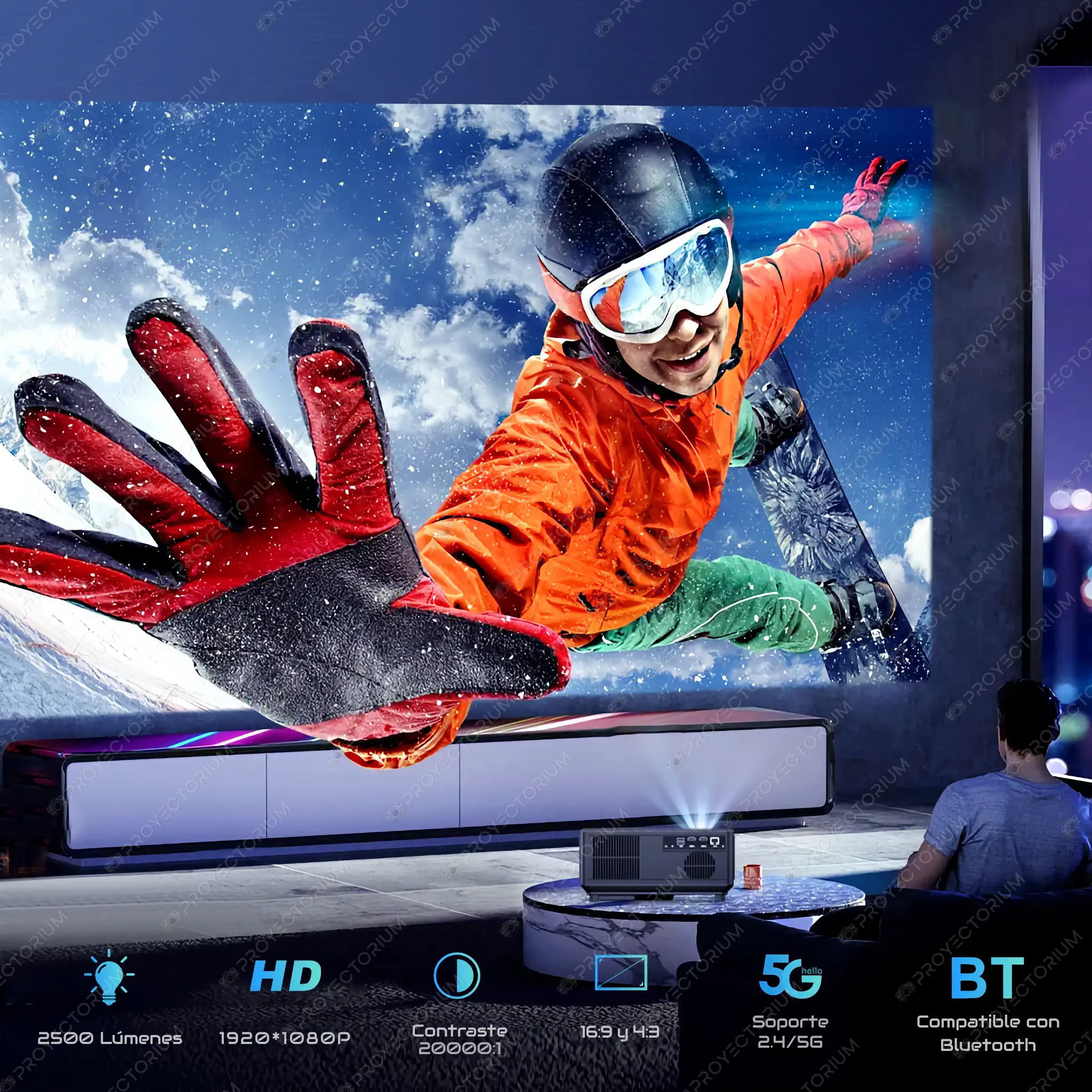 ThundeaL_TD98W.02 - 📽️ Proyector ThundeaL TD98W - 4K / 2500 ANSI Lúmenes / Android