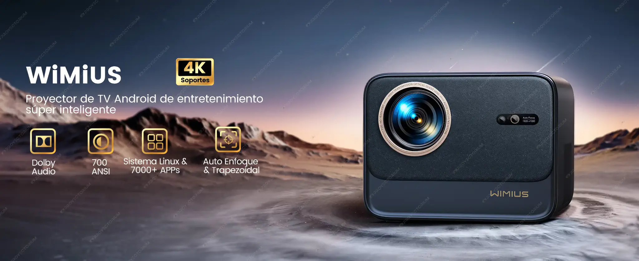 WiMiUS_K9.02 - 📽️ Proyector WiMiUS K9 - 4K / 700 ANSI / Android / Dolby Audio