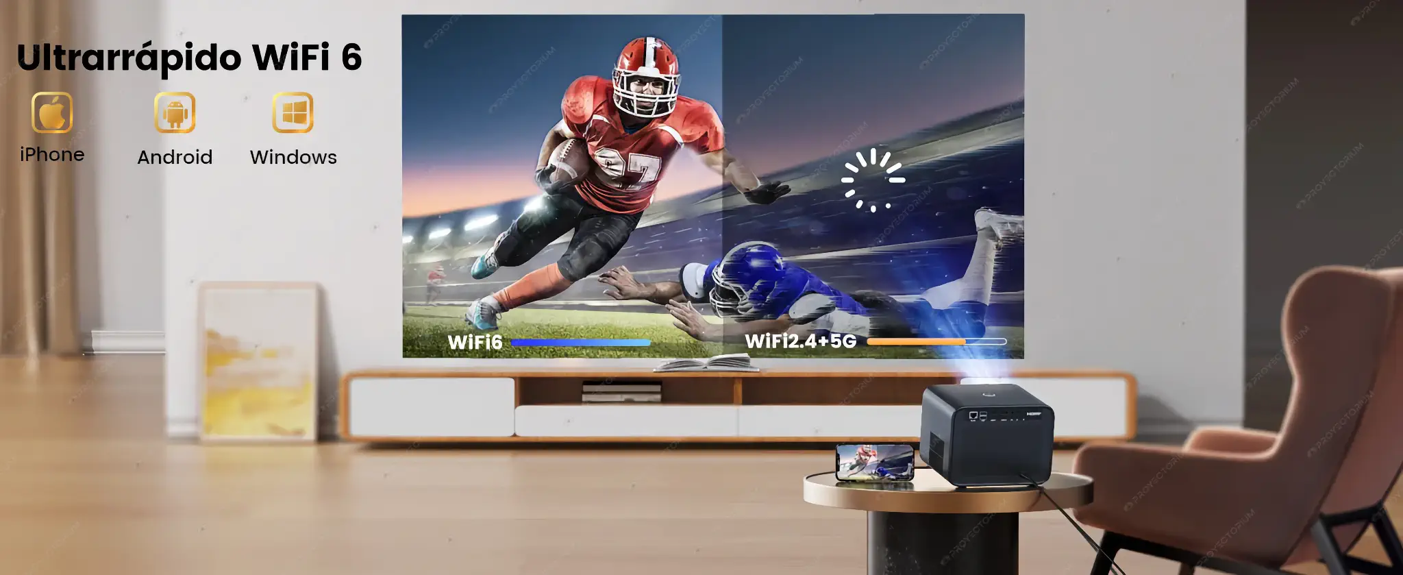 WiMiUS_K9.11 - 📽️ Proyector WiMiUS K9 - 4K / 700 ANSI / Android / Dolby Audio